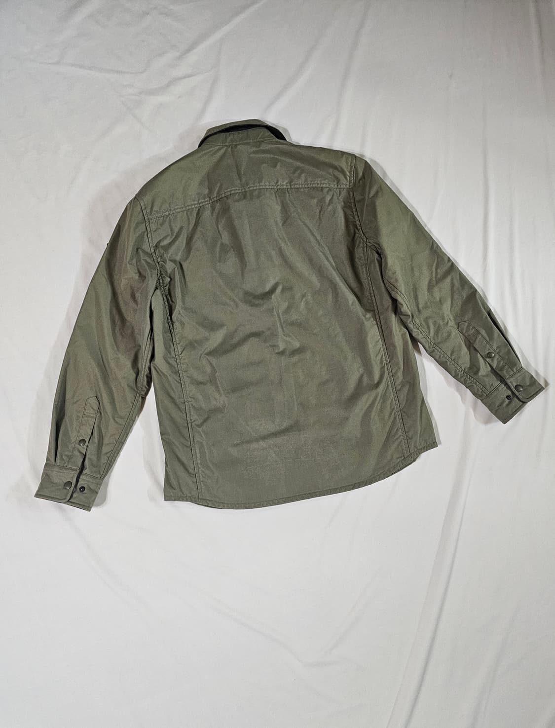 [100] 코오롱 남성 헨리코튼 솔리드 아우터형 패딩 셔츠 자켓 상품이미지10