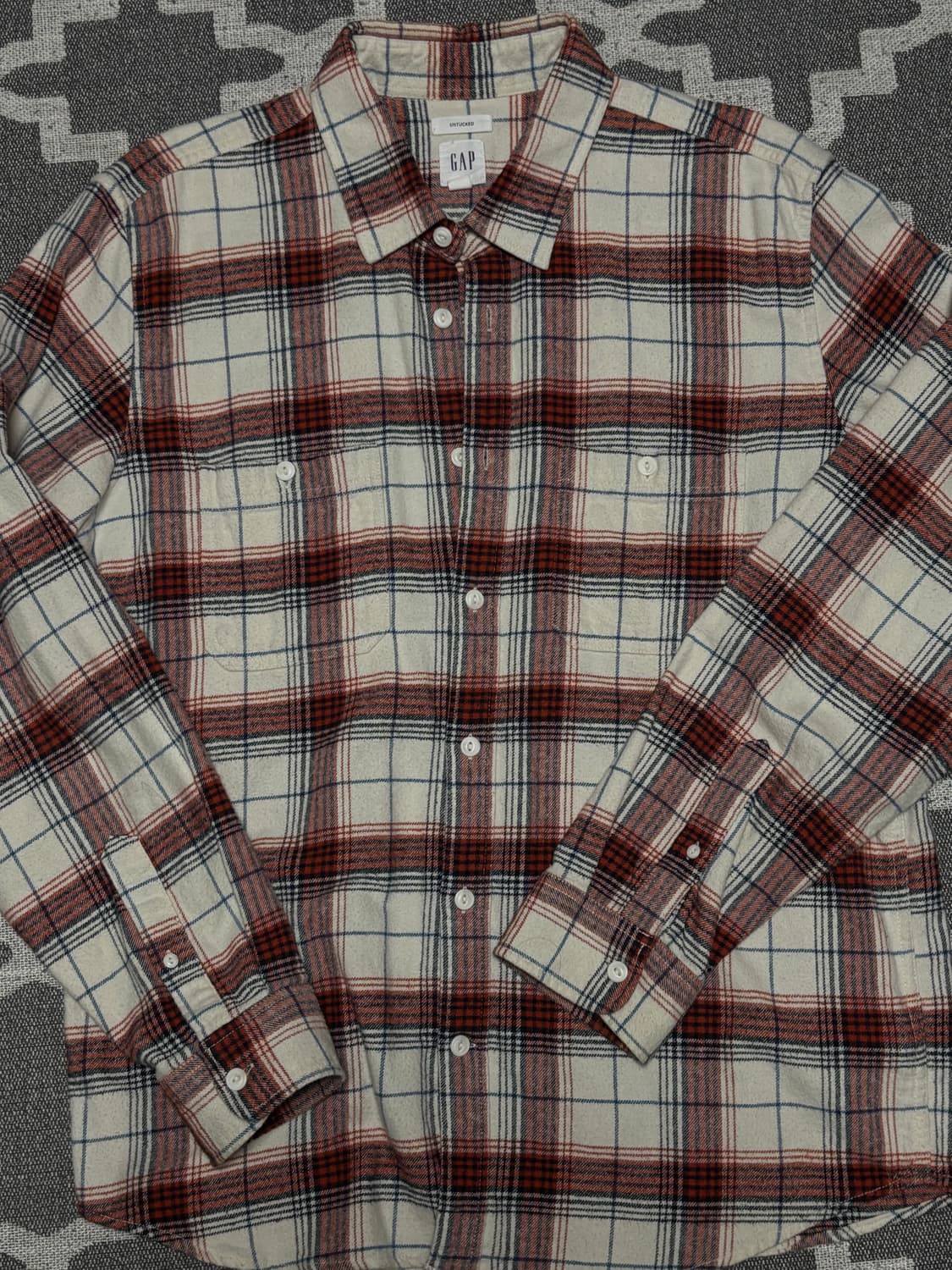 GAP 갭 체크 셔츠 L 상품이미지1