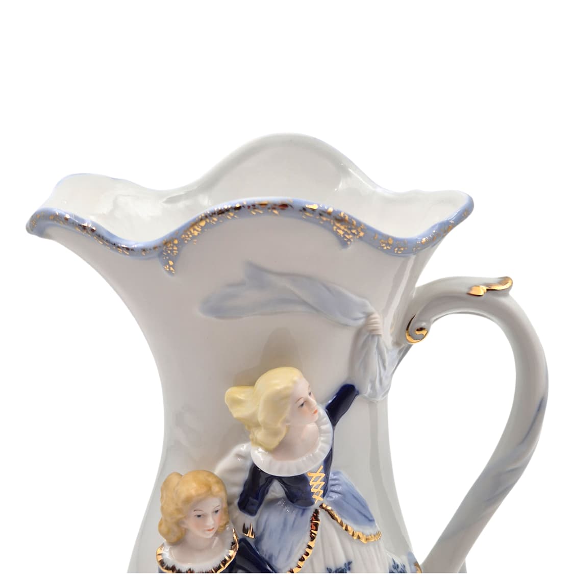 80s 이탈리아 드먼 여인 포셀린 대형 화병 상품이미지3