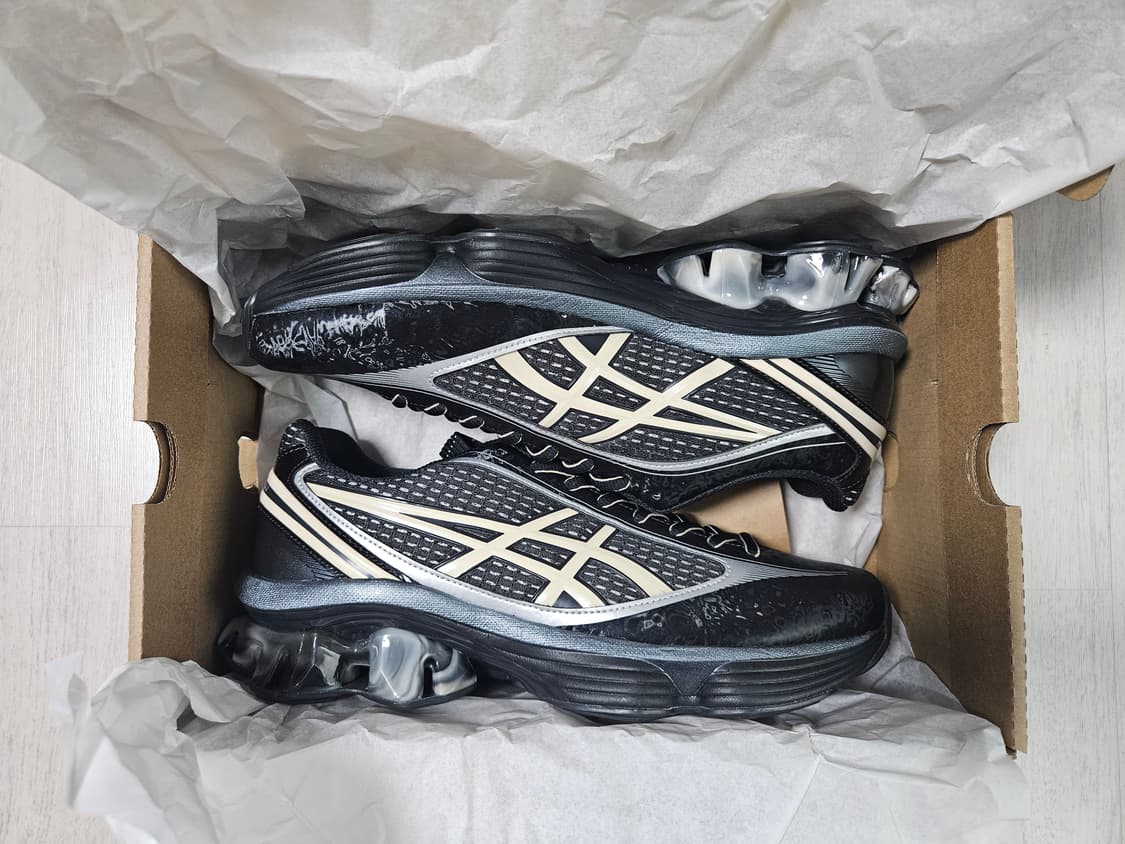 아식스 젤 키네틱 플루언트  블랙/바닐라 270 상품이미지2