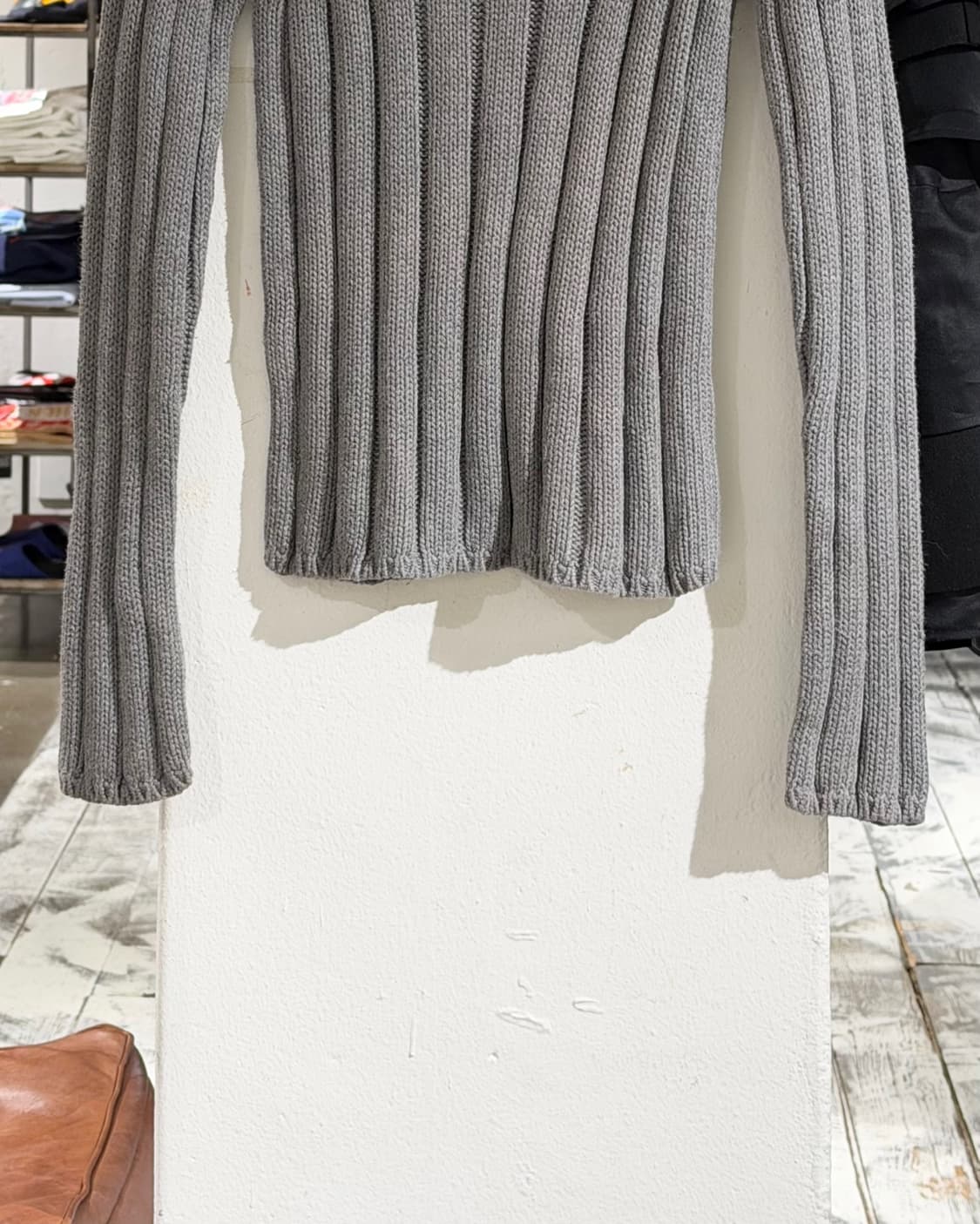 폴로 랄프로렌 진스 그레이 시그니처 아메리칸 플래그 니트 스웨터 상품이미지5