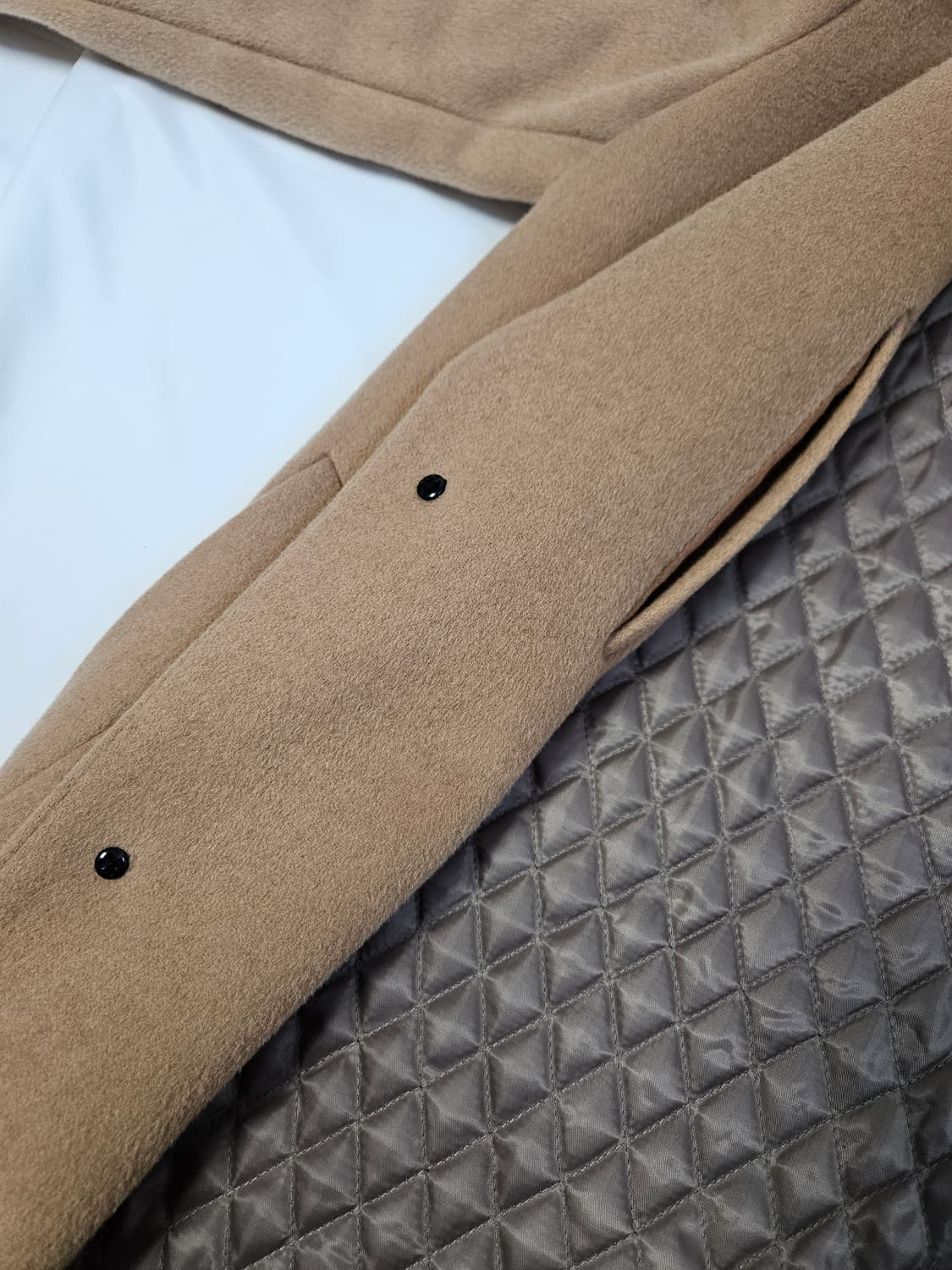 티아이포맨 캐시미어 브라운 클래식 롱코트 자켓 스탠다드 95 거의 새상품 상품이미지7