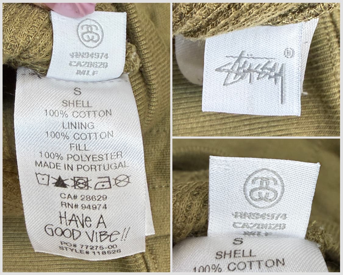 스투시 버티컬 퀼티드 후드 집업 상품이미지5