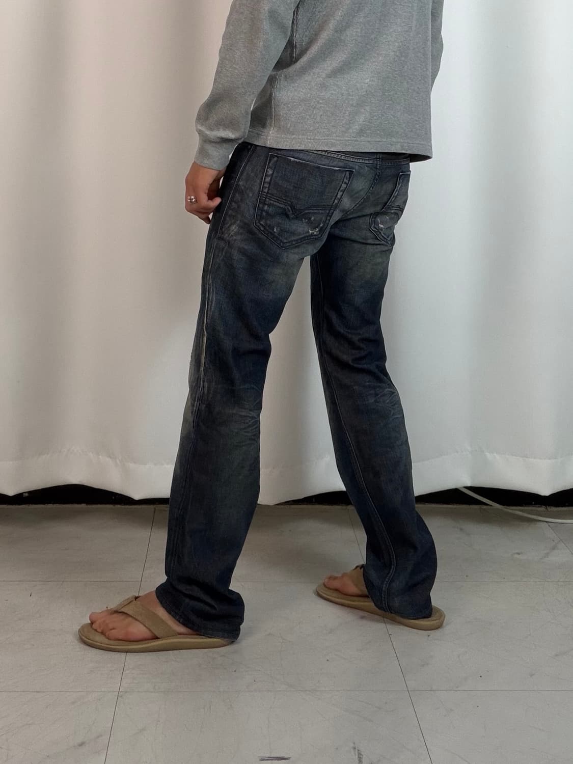 a604) 30 디젤Diesel 더티 워싱 데님/청바지 상품이미지2