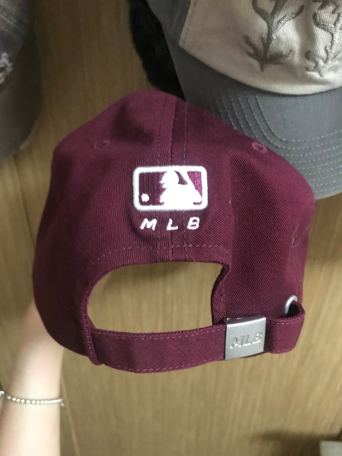 Mlb 볼캡 와인 상품이미지3