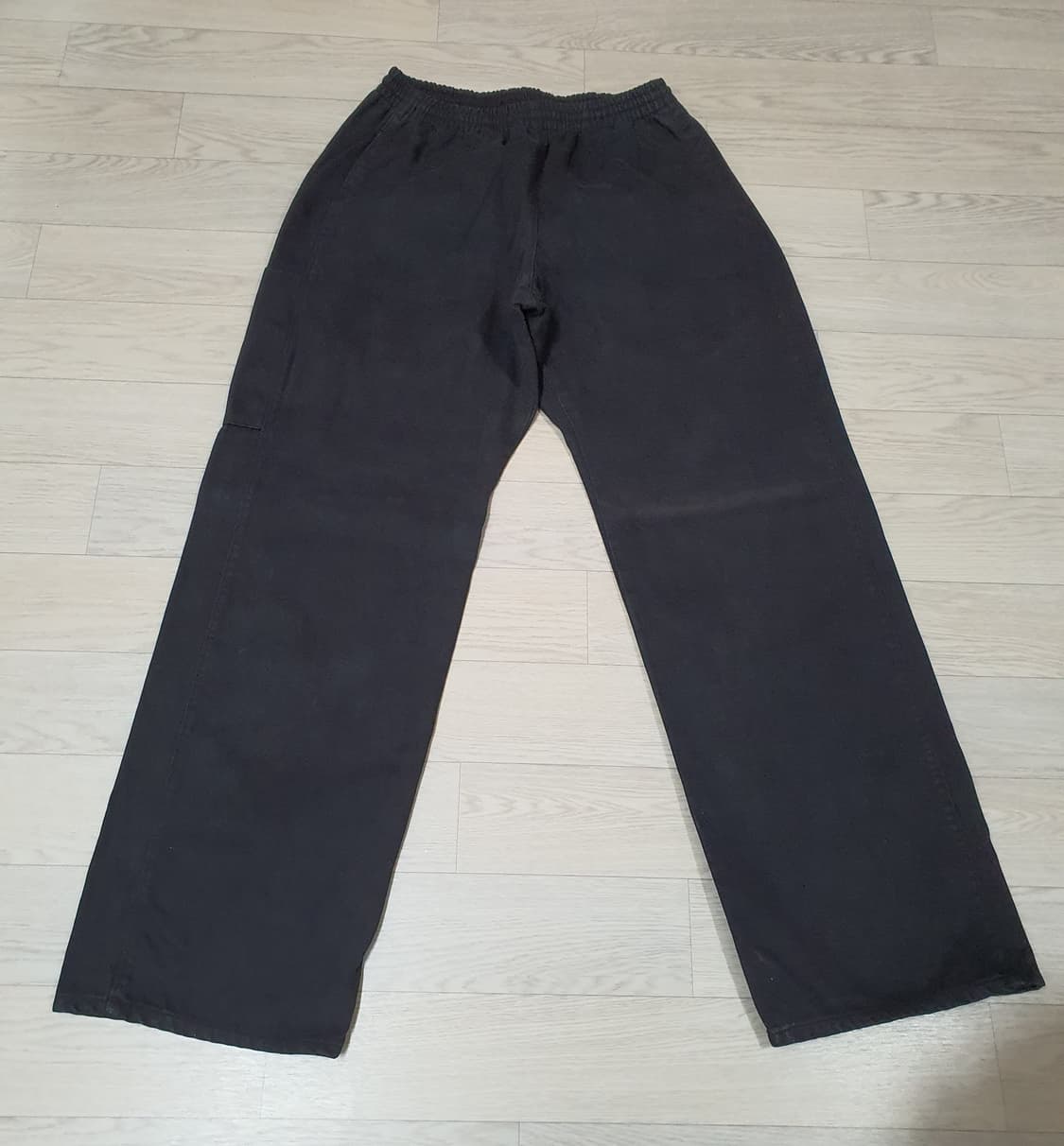 이지 갭 사틴 카고 팬츠 블랙 상품이미지1