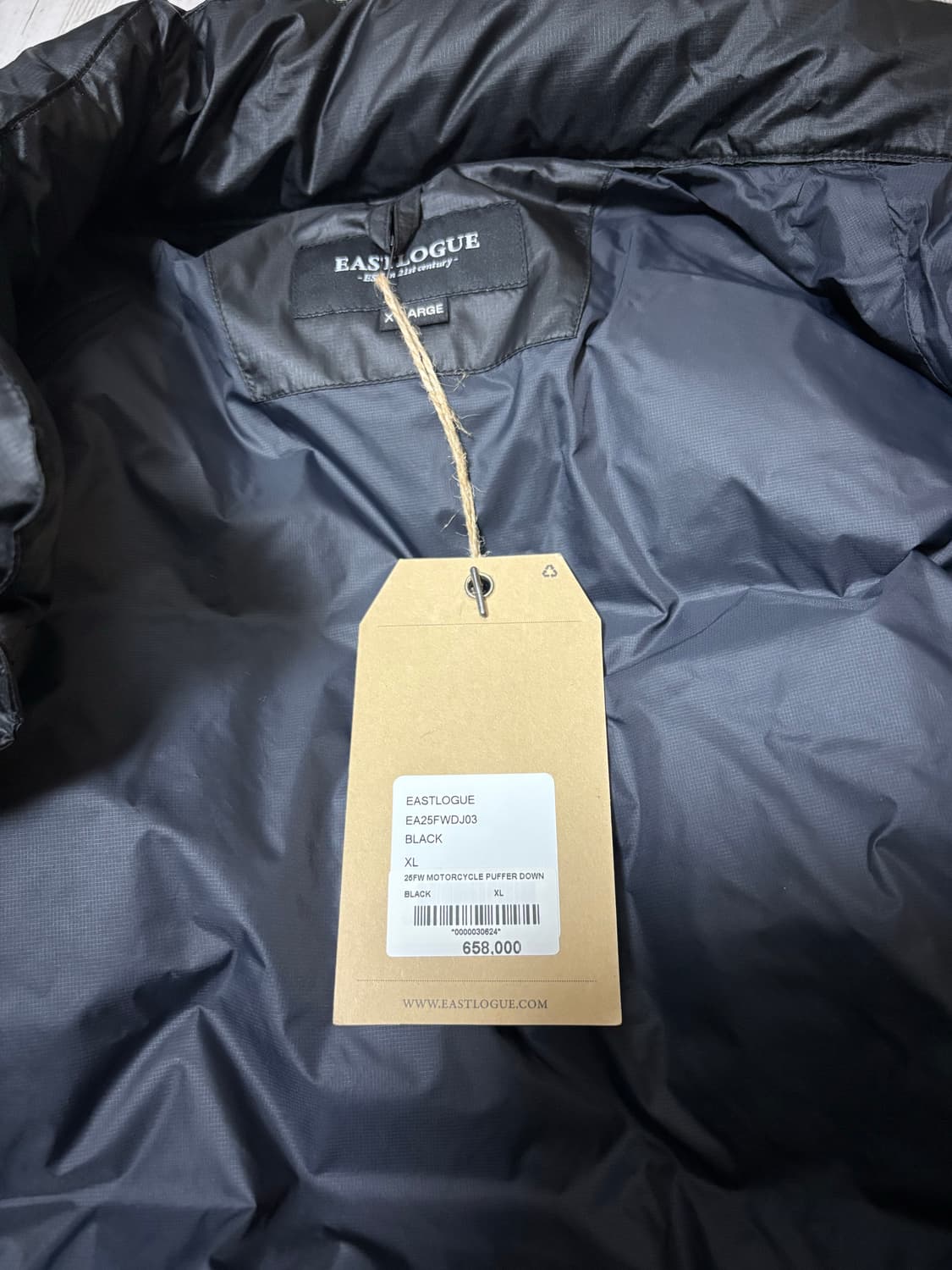이스트로그 모터사이클 다운패딩 XL 상품이미지3