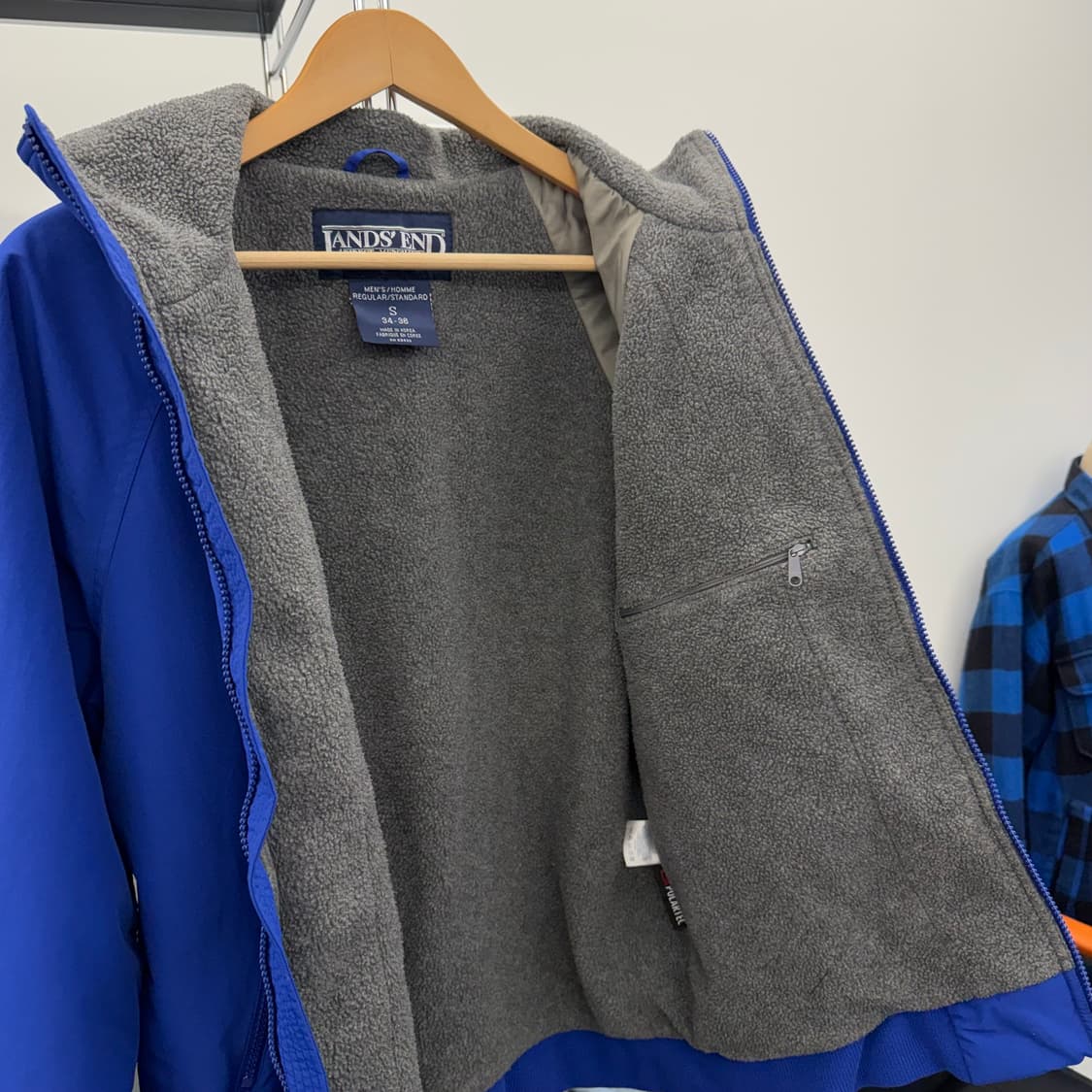 90s 랜즈앤드 Lands End 플리스 웜업 자켓 (M)   상품이미지5