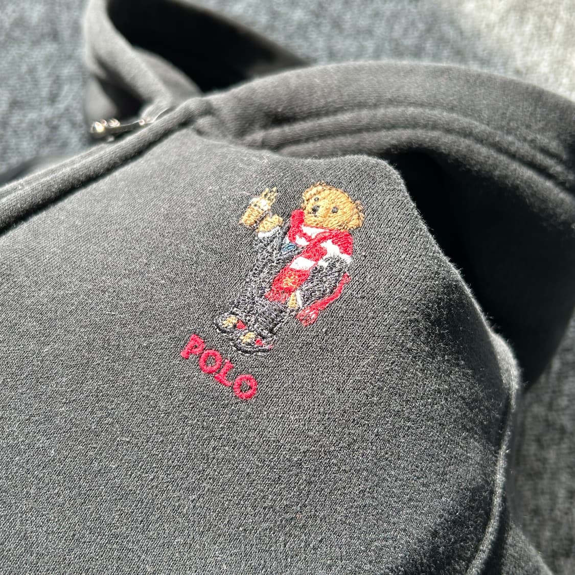 폴로 랄프로렌 베어 기모 후드집업 상품이미지5