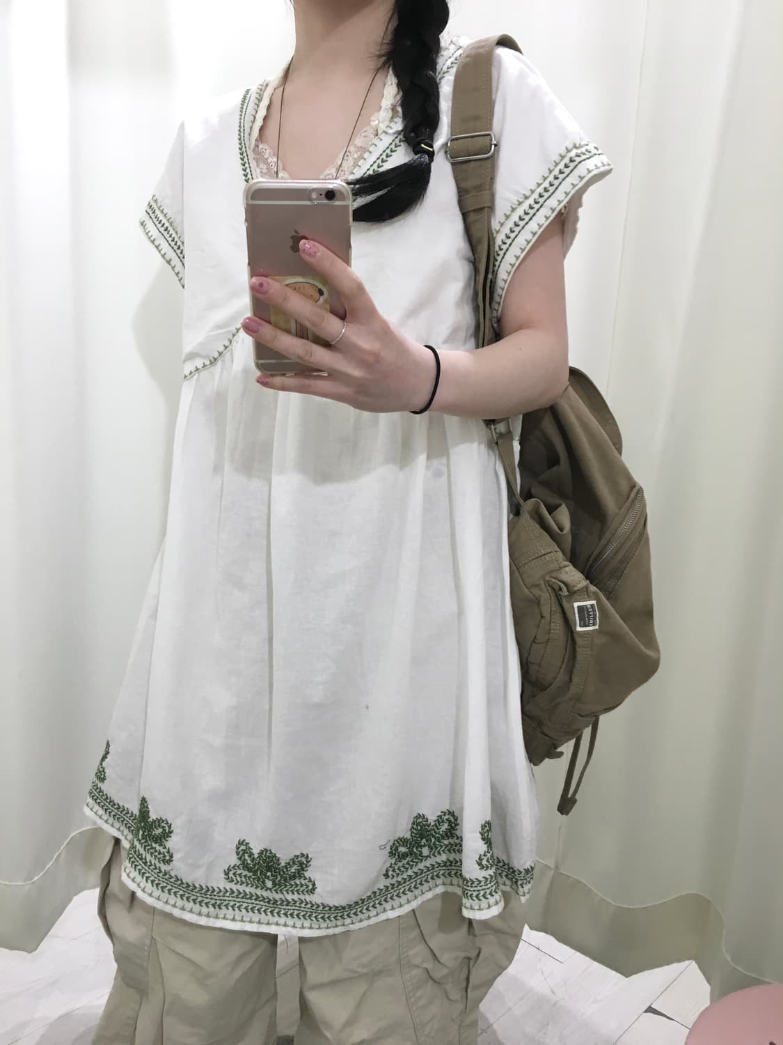 hagumi Embroidered dress 상품이미지4