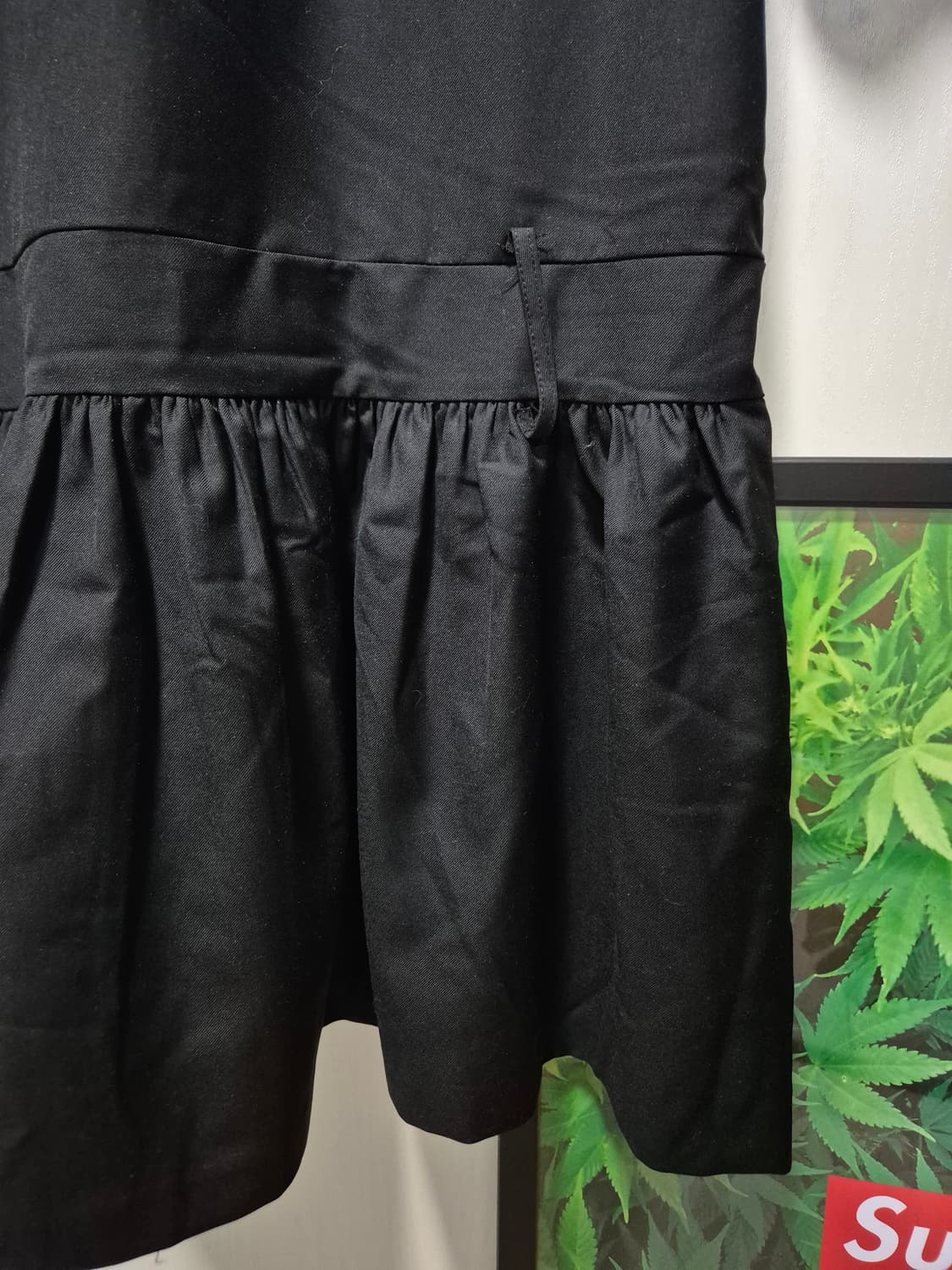 (타임세일)(새상품)브이에이브 블랙 반팔 플레어 원피스 상품이미지9