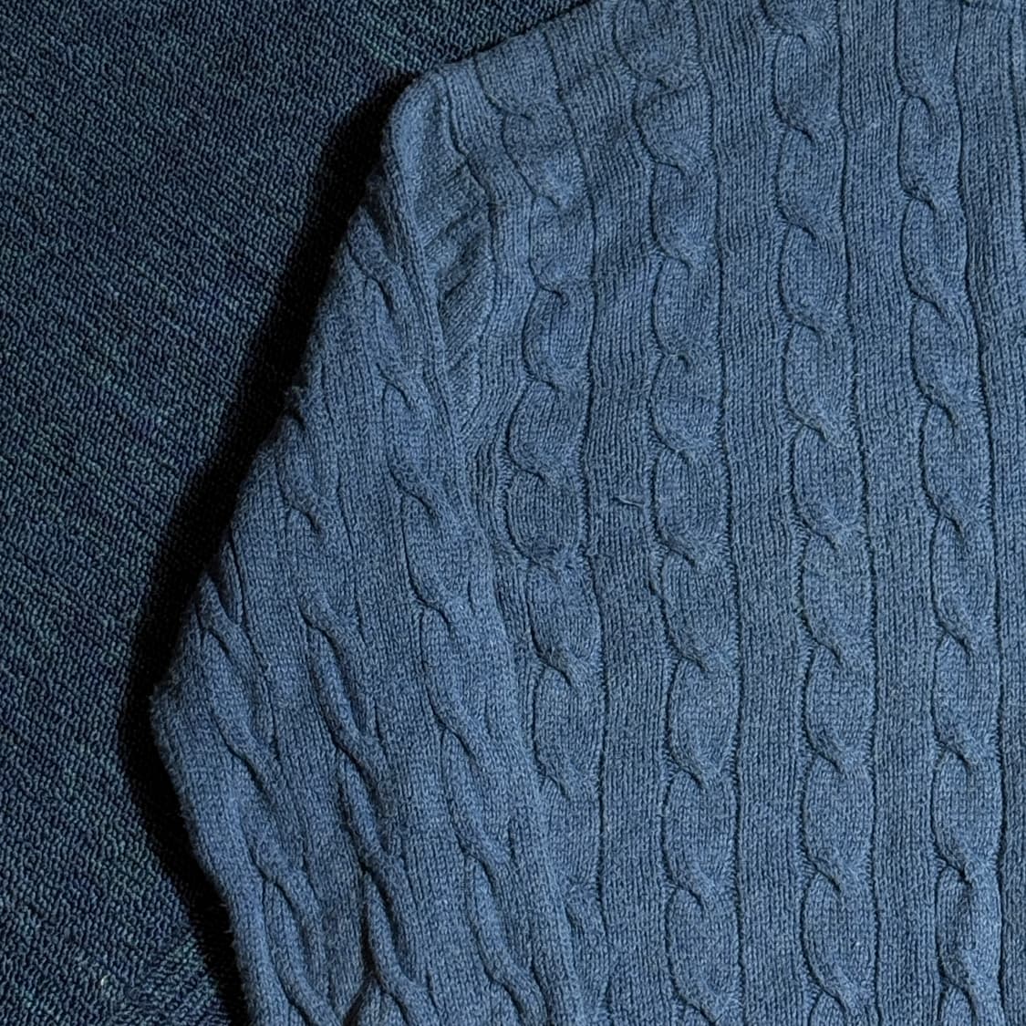 폴로 랄프로렌 케이블 폴라 니트 블루 상품이미지4