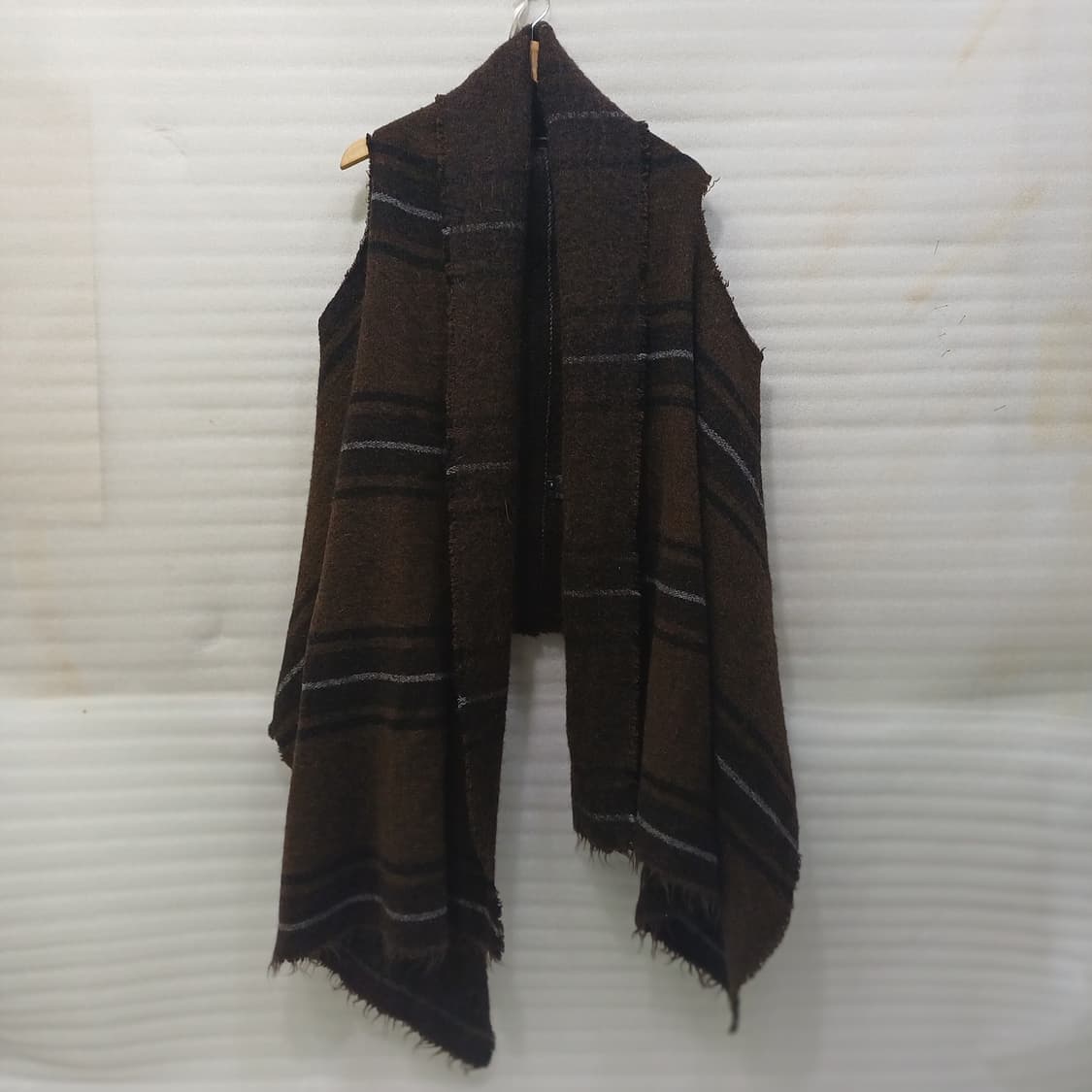 이자벨마랑 울 모직 카프탄 블랭킷 롱 조끼 여성 캠핑 일상 사랑봉봉 상품이미지3