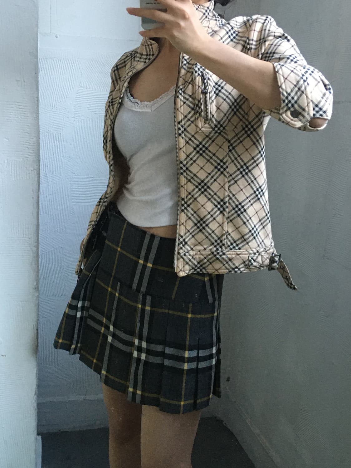 Burberry  버버리 블루라벨 노바체크 집업 상품이미지1