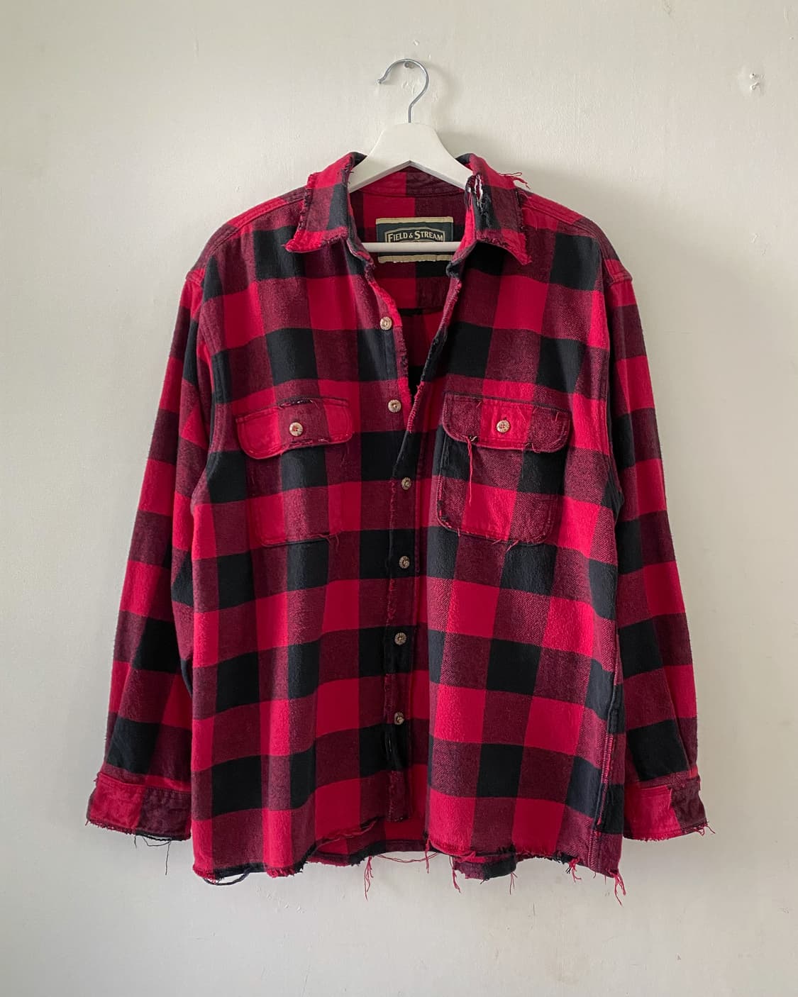 필드앤스트림 디스트로이드 버팔로 체크 플란넬 셔츠 상품이미지1