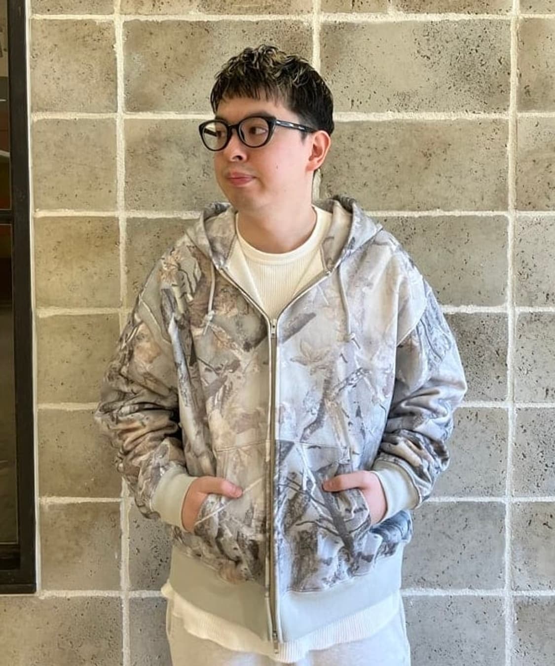 BEAMS 리얼트리 크롭 후드집업 m 상품이미지3