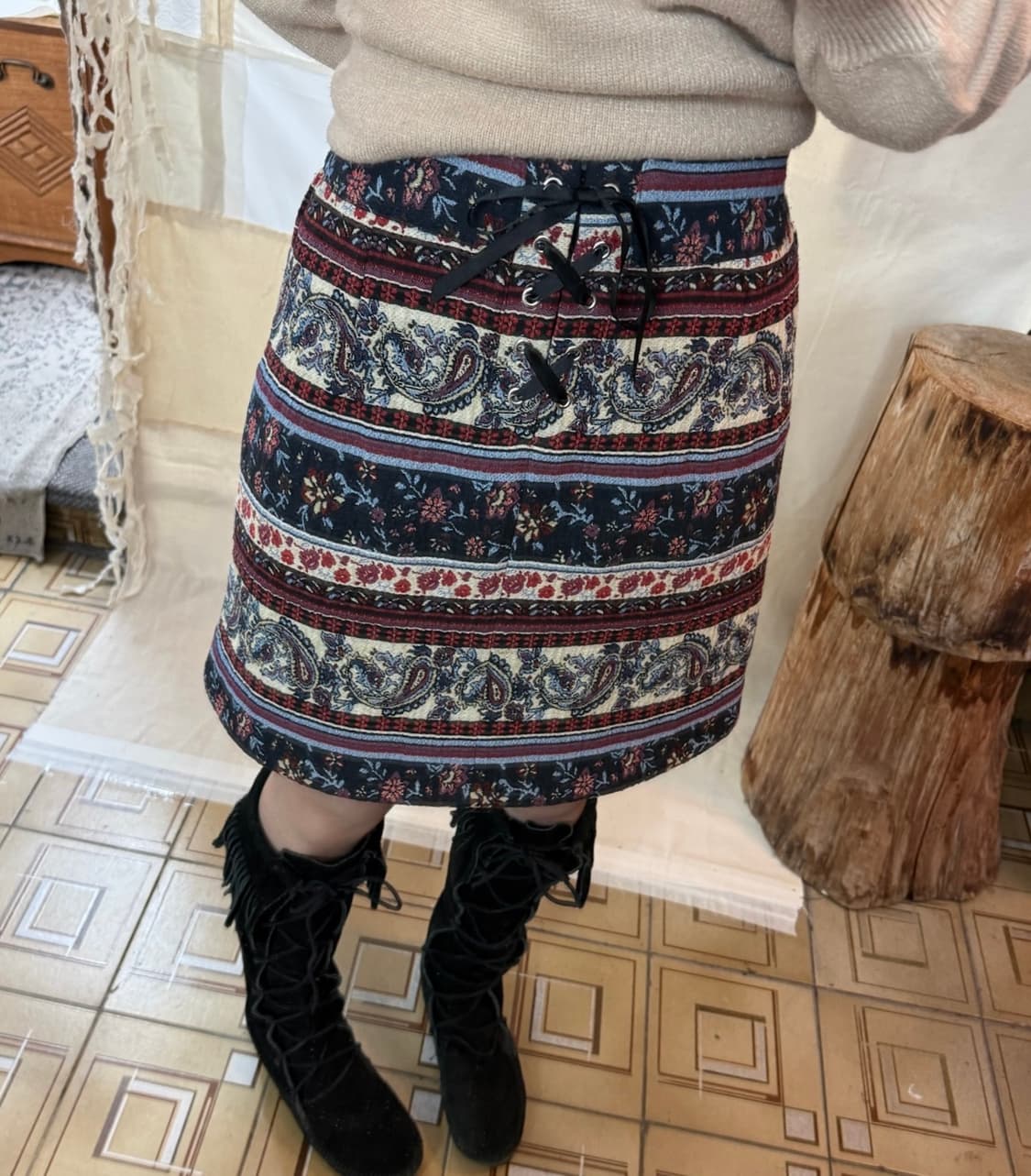 olive des olive ethnic skirt 상품이미지2