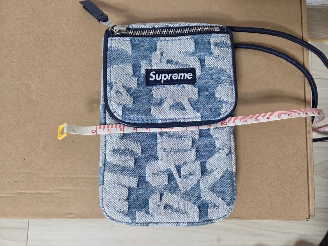 슈프림 팻 팁 자카드 데님 넥 파우치 상품이미지4