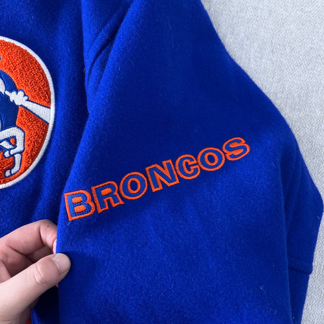 100 NFL 90s 덴버 브롱코스 울 바시티 자켓 상품이미지6