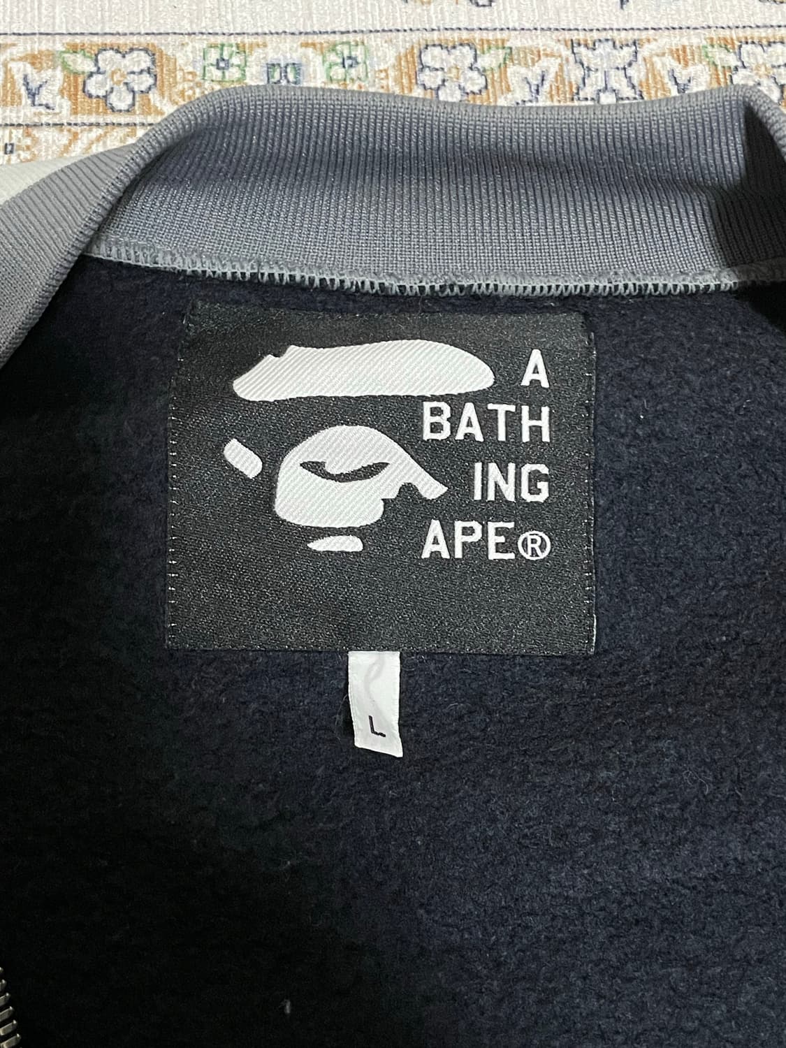 베이프 컬리지 로고 바시티 자켓 L 상품이미지2