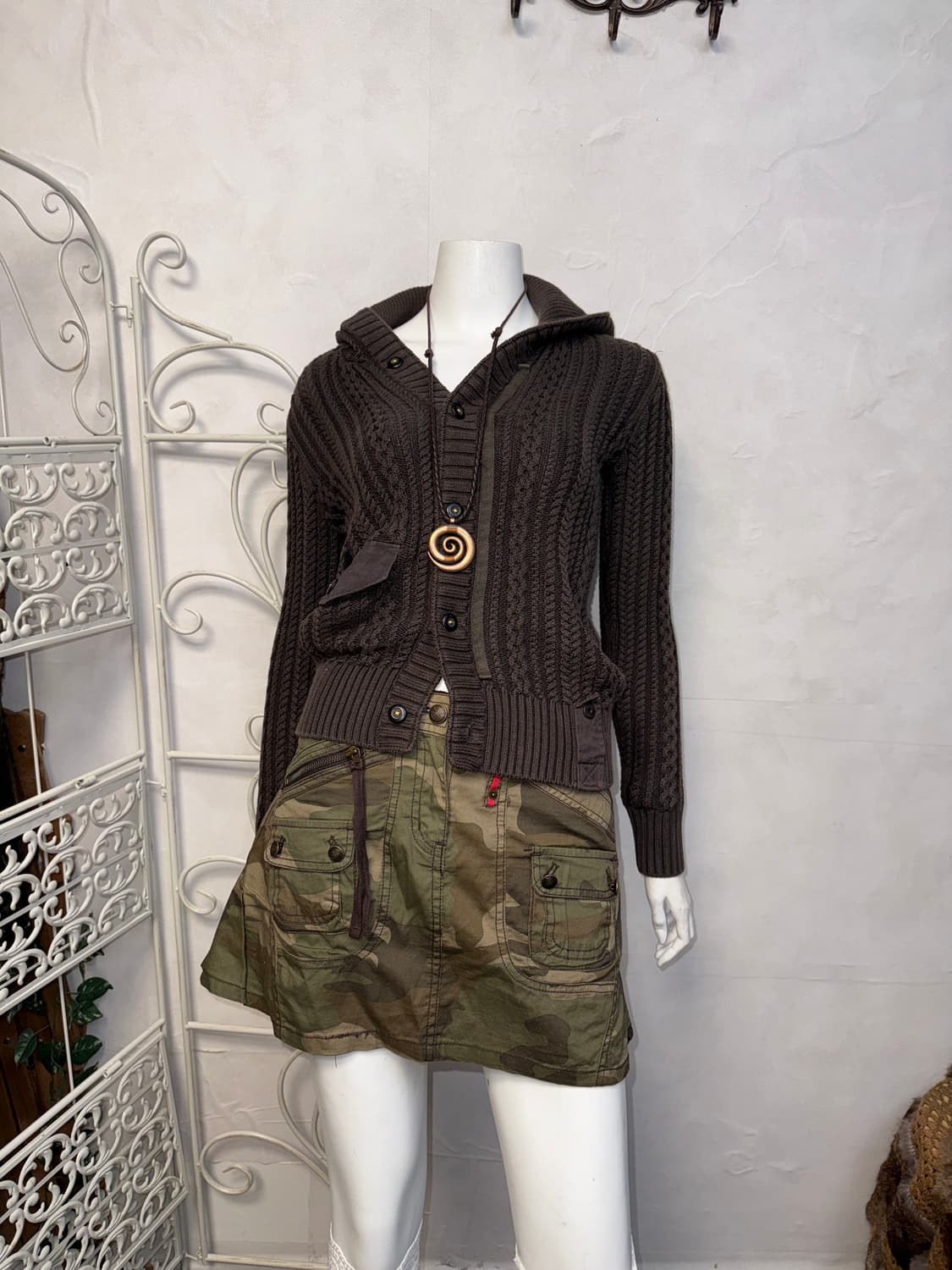 G star raw washed brown button hood cd 상품이미지1