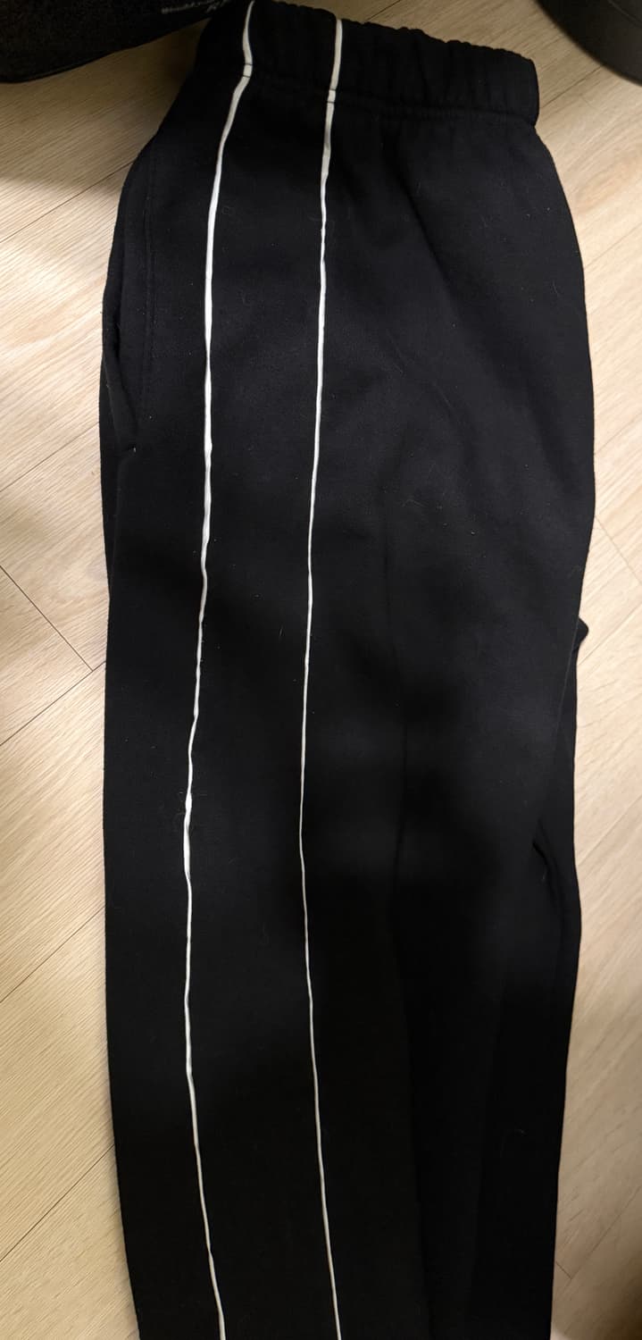 어커버 사이드 파이핑 조거 팬츠 블랙 트레이닝바지 L 상품이미지3