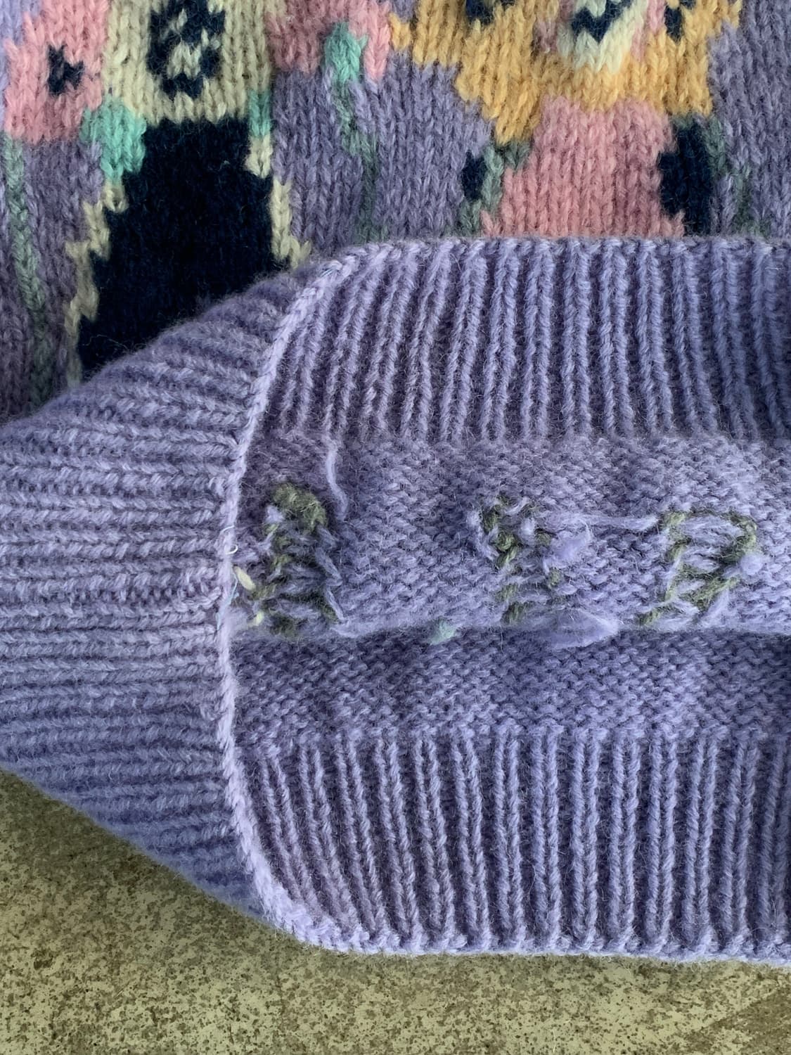 90s GAP 핸드니트 스키 스웨터 상품이미지3