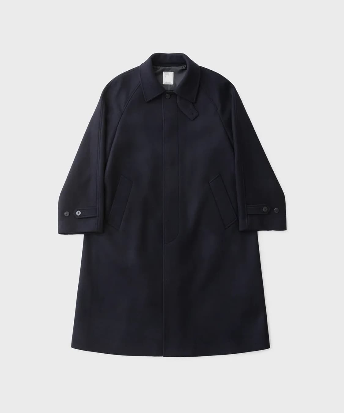 [2(100)] 어나더오피스 레거시 발마칸 코트 네이비 상품이미지1