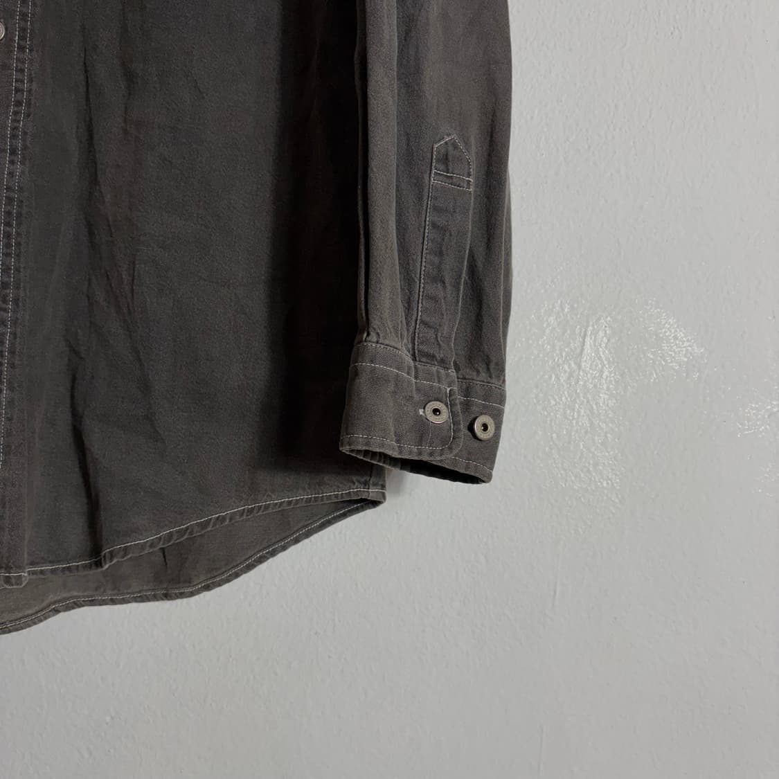 90s Lee 쌍방울 빈티지 워싱 데님 셔츠(95) 상품이미지4