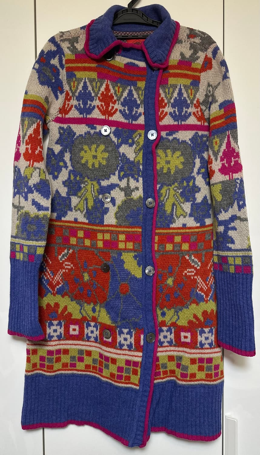 Oilily 오일릴리패턴 울니트 롱 가디건 상품이미지1