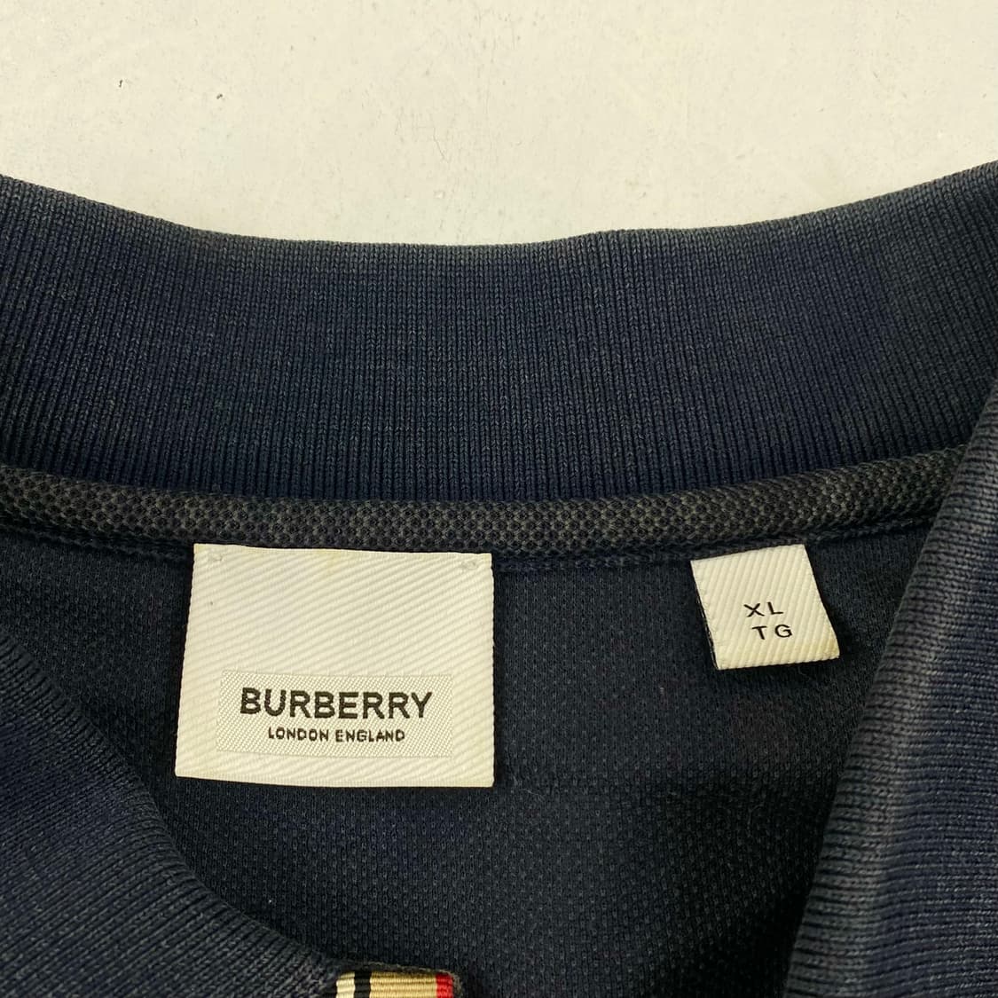 버버리 tb 아이콘 피케 폴로 셔츠 네이비 (103) 상품이미지5