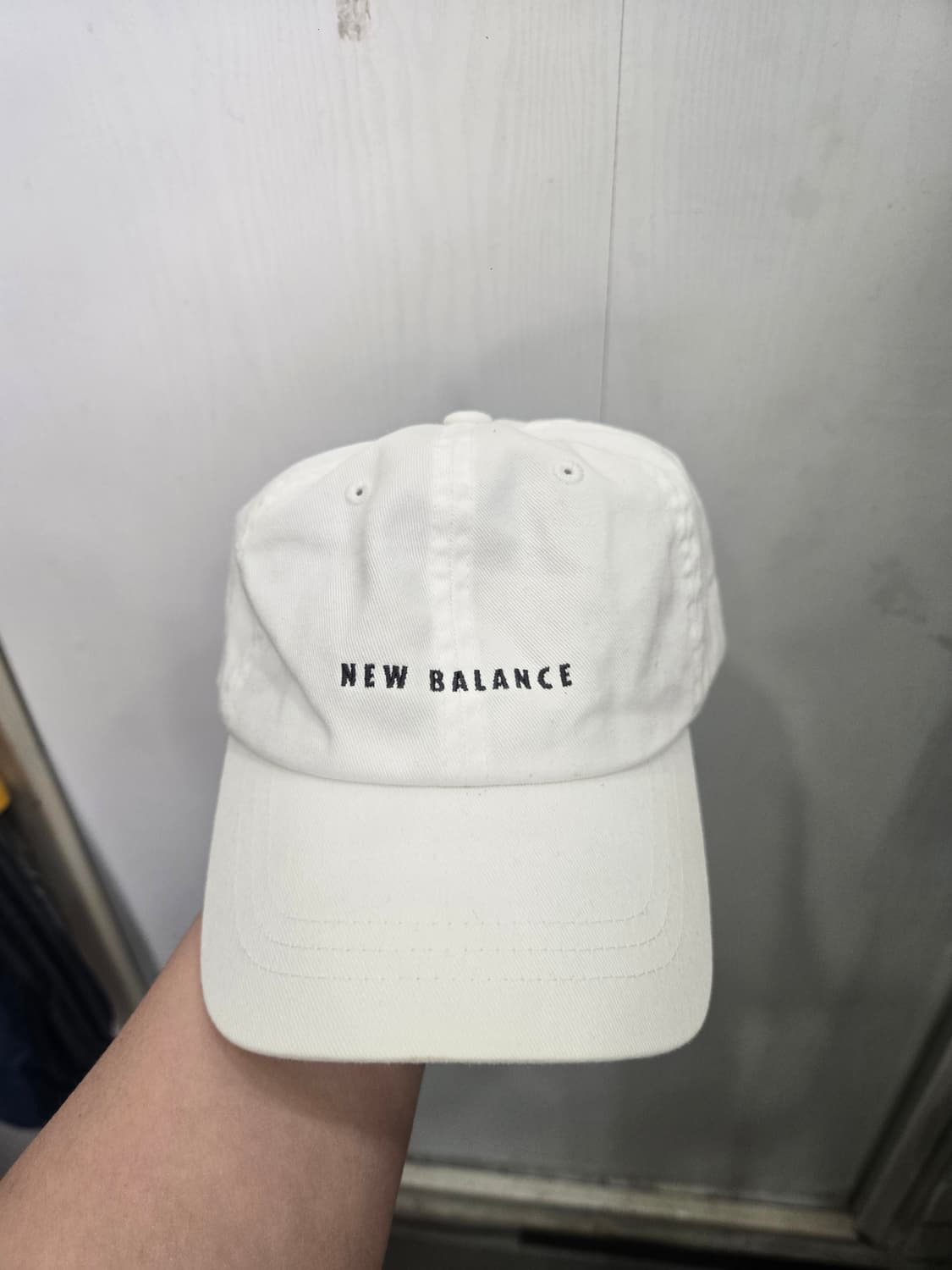 56사이즈 )) New balance 뉴발란스 볼캡 모자! 화이트&블랙 상품이미지2