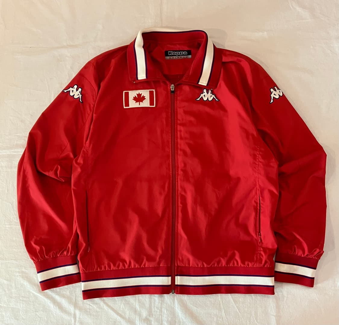카파 빈티지 캐나다 국대 바람막이 자켓 레드 상품이미지1