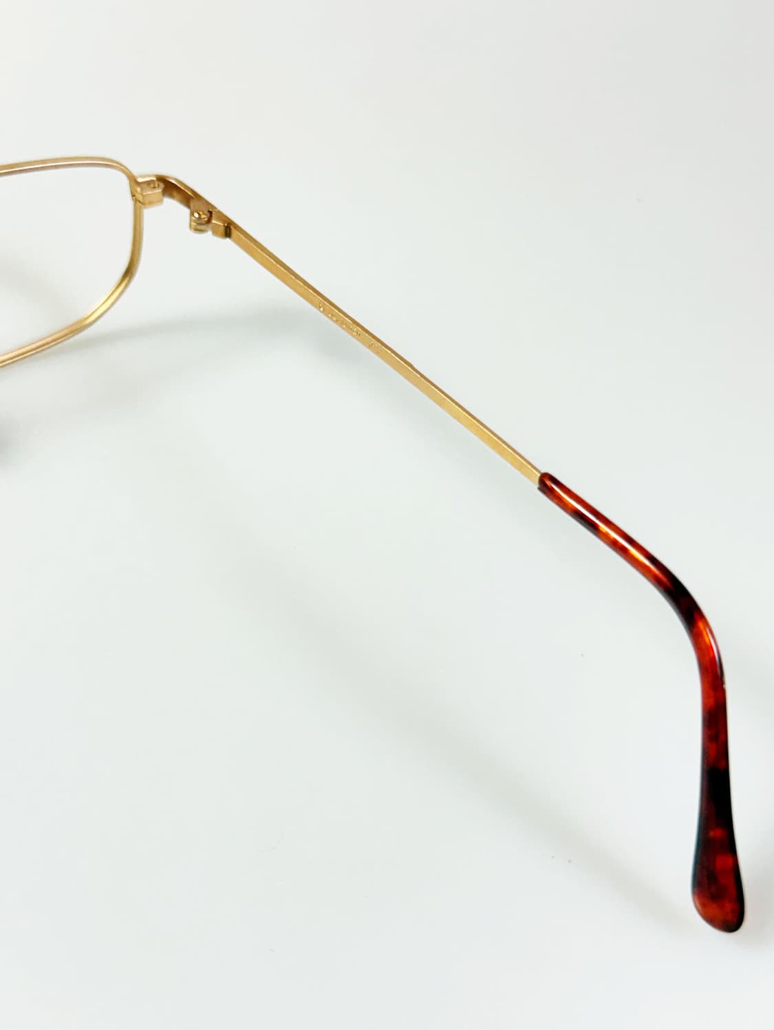 90s BARHOMAN 골드 슬림 스퀘어 메탈 빈티지 안경 상품이미지6