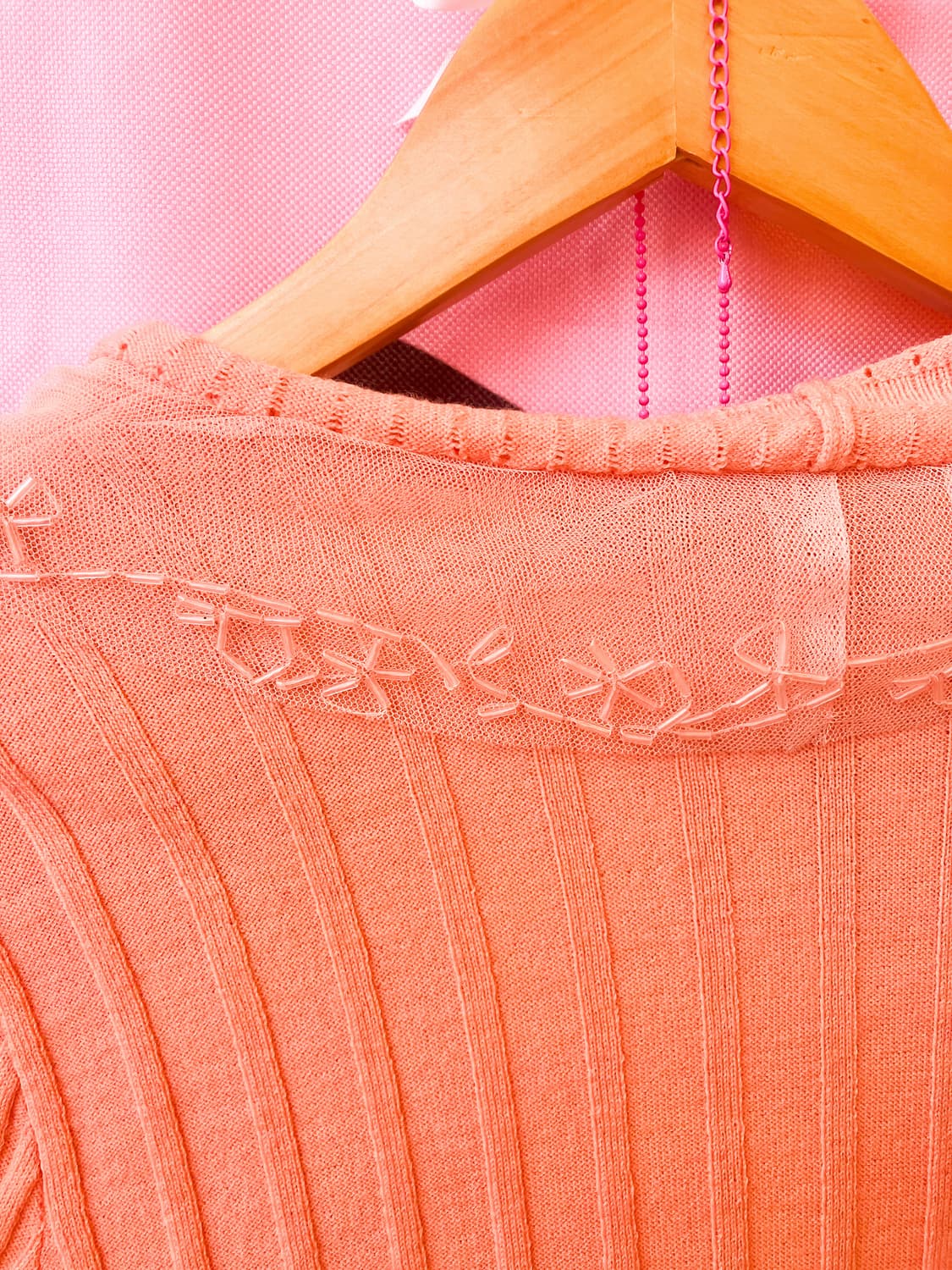 (set) 빈티지 캣 슬리브리스+레이스 랩 니트 상품이미지8