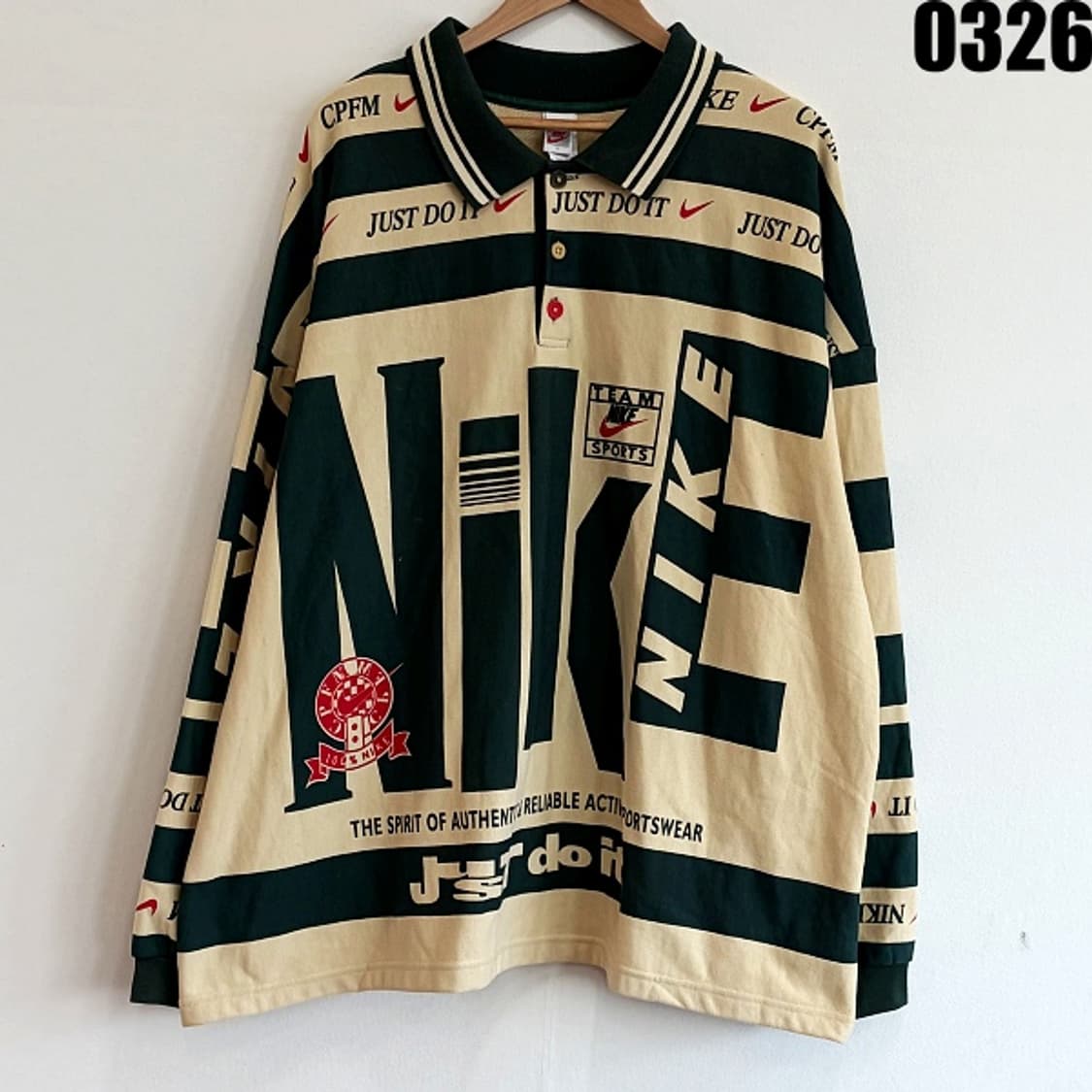 나이키 CPFM 협업 럭비티 롱슬리브 긴팔 XL 0326 상품이미지1