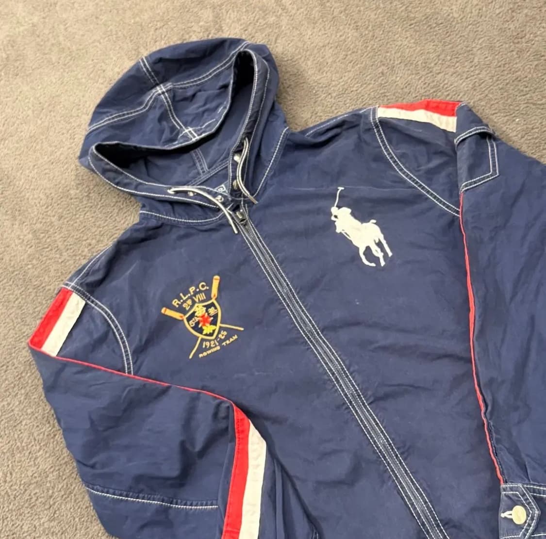 [정품/L] 00s 폴로 랄프로렌 빅포니 네이비 후드자켓 상품이미지1