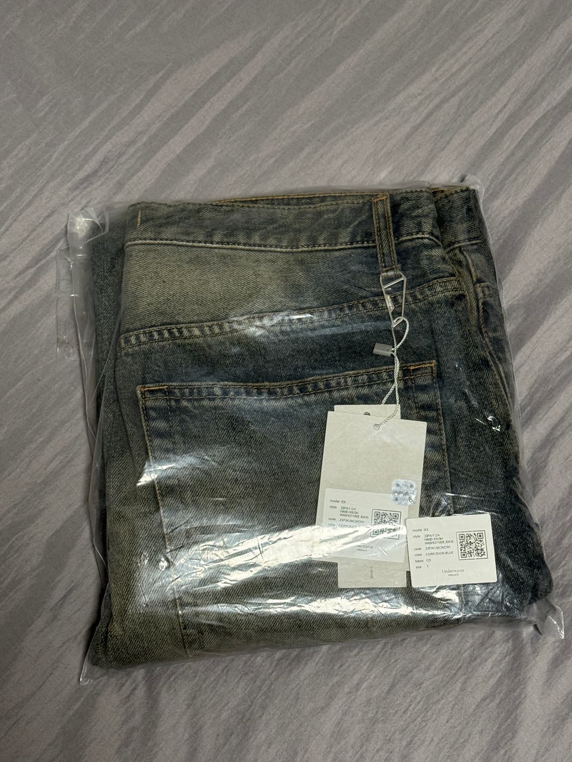 [1] 언더마이카 IEK 워시드 와이드진 상품이미지2