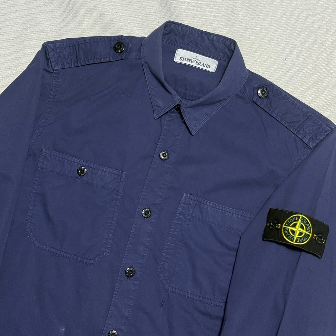 M 스톤아일랜드 견장 셔츠 자켓 상품이미지1