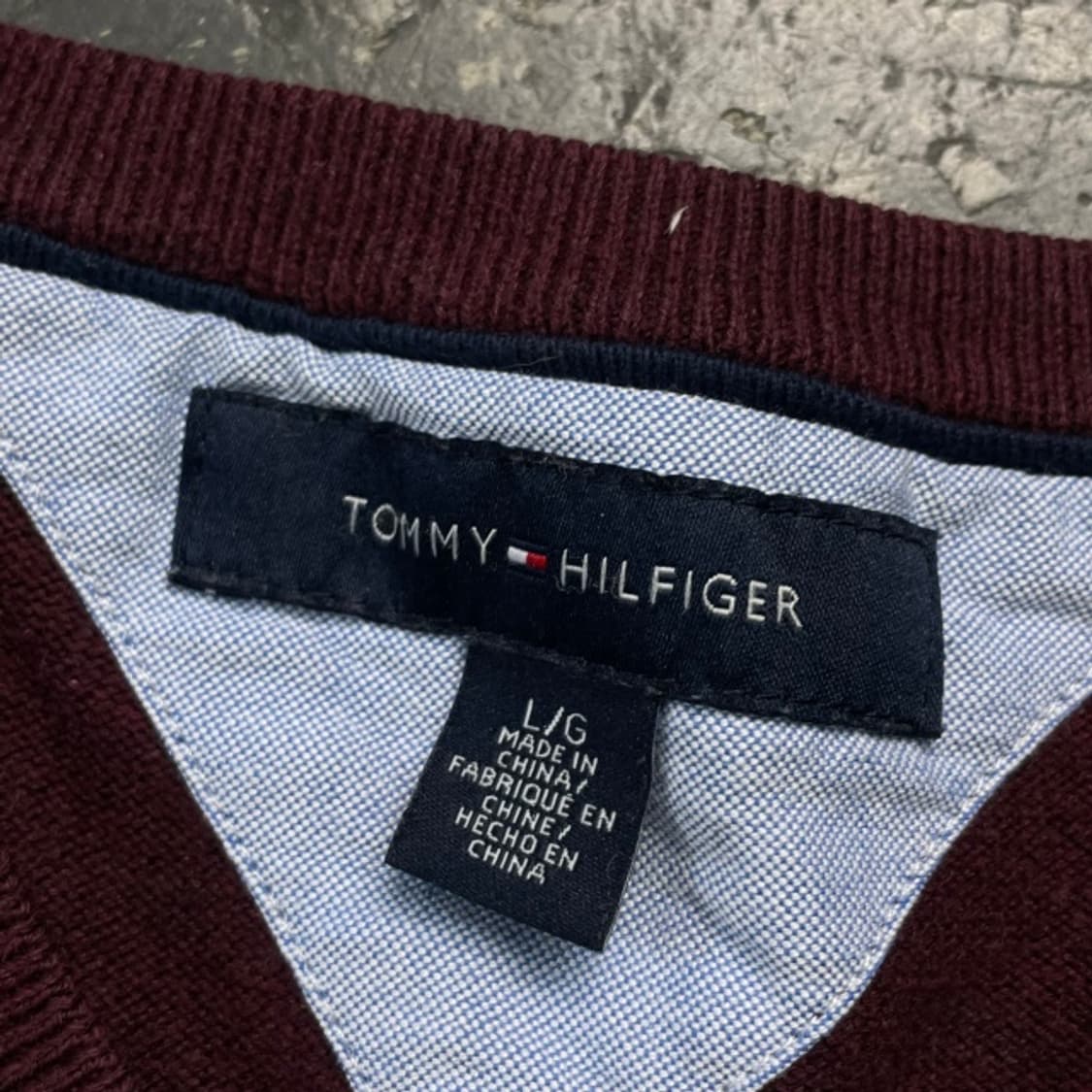 100 타미힐피거 아가일 니트  상품이미지3