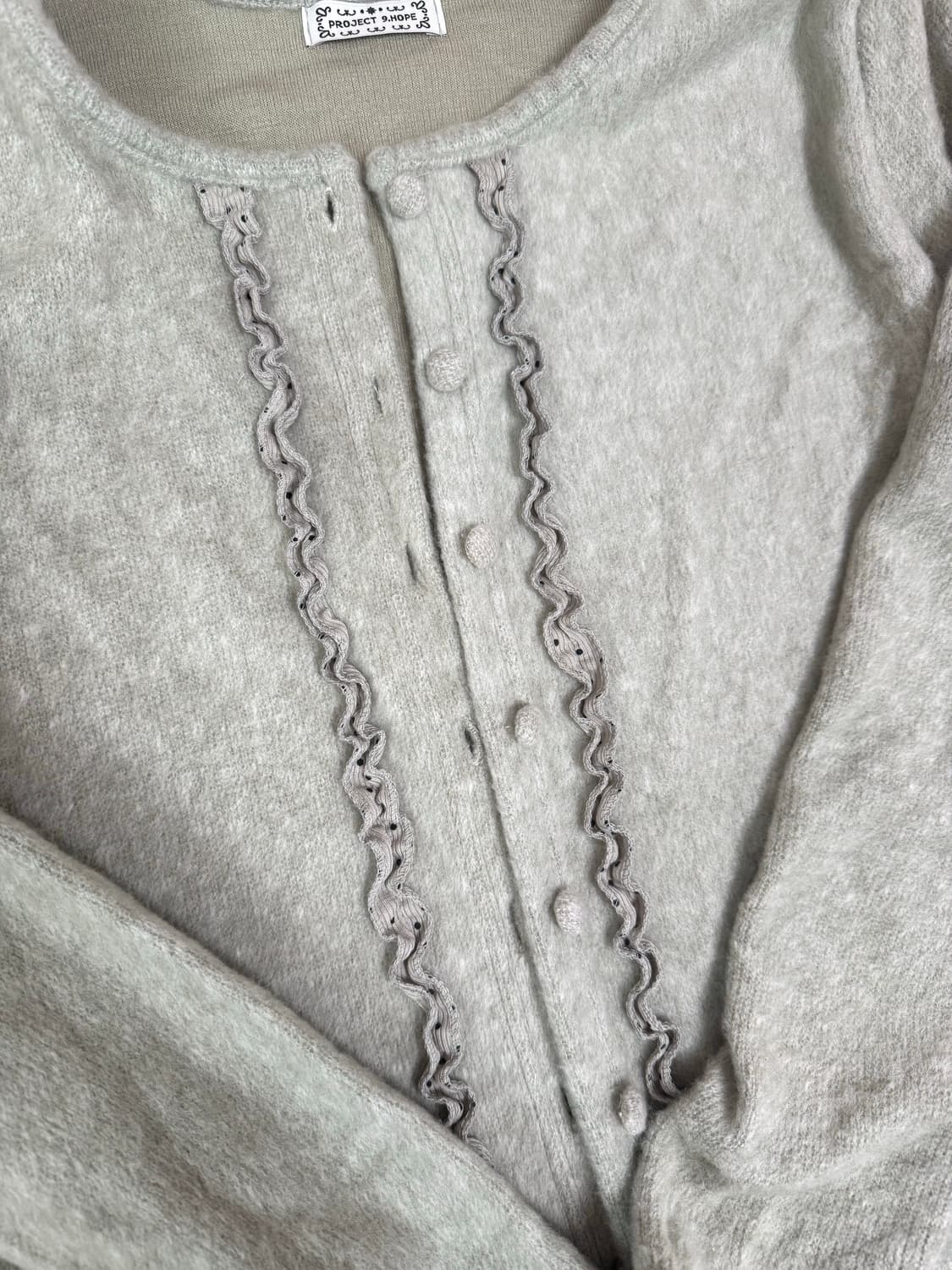 김아홉 니트 가디건 green apple pluffy CD 상품이미지2