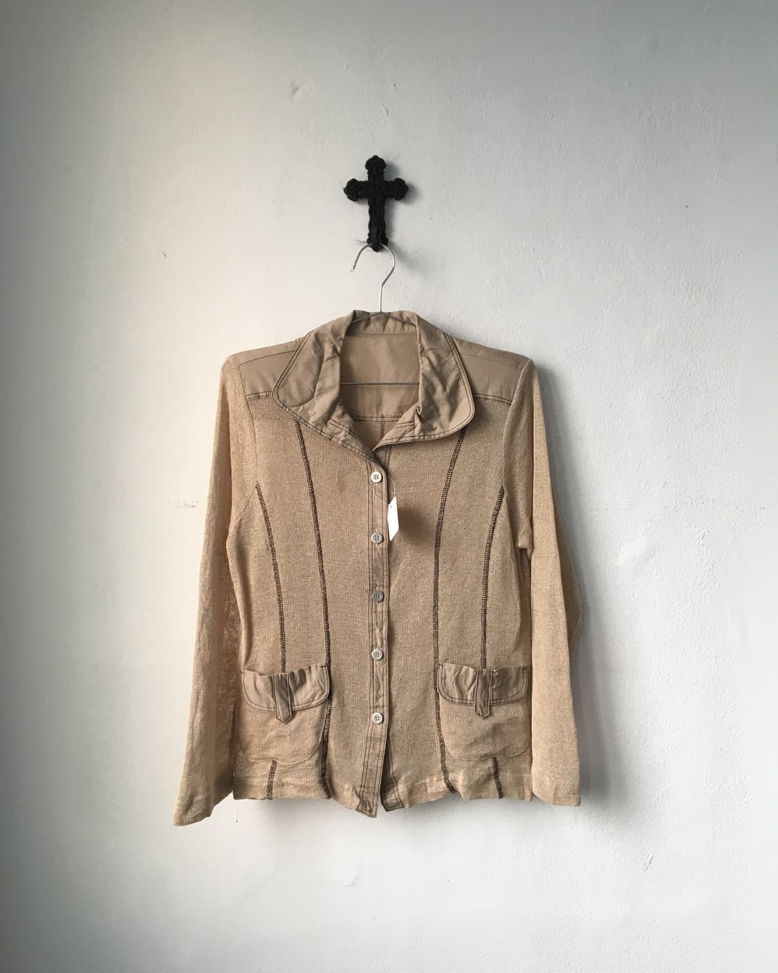 Line detail net jacket 상품이미지2