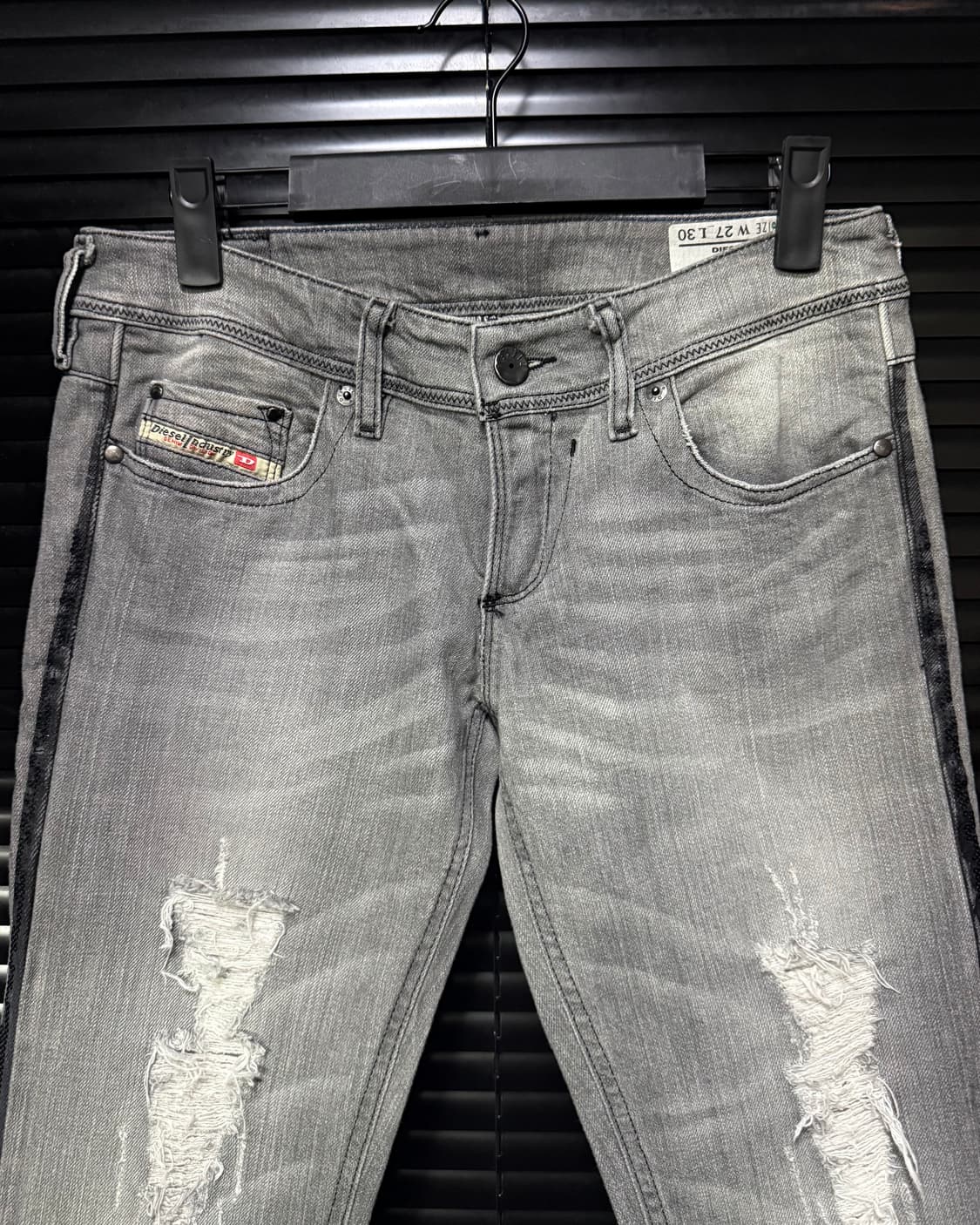 디젤 디스트로이드 찢청 그런지 고스펑크 락시크 로리 갸루 27 데님 고딕 상품이미지2