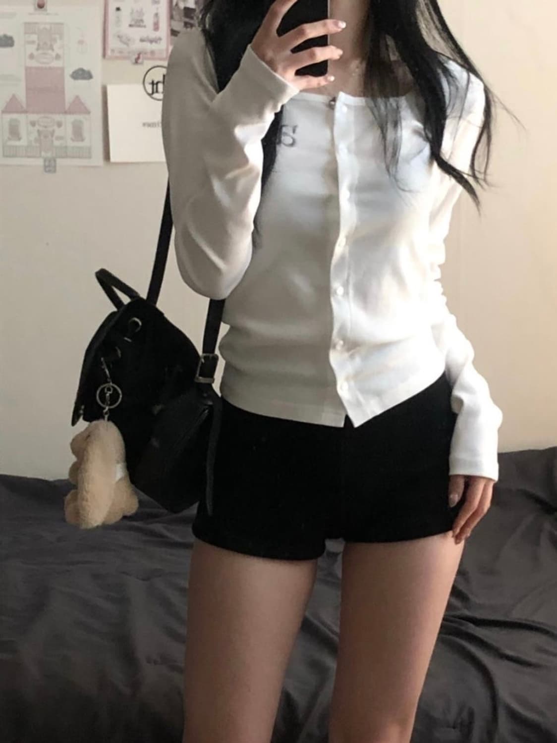 애즈온 시실리 가디건 화이트 상품이미지1