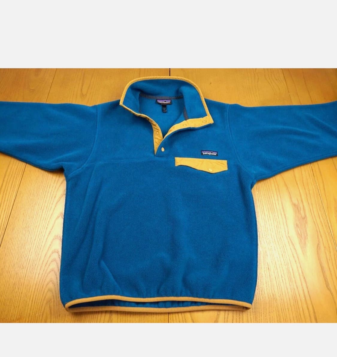 파타고니아 신칠라 스냅티 블루/옐로 멘즈xs 상품이미지4