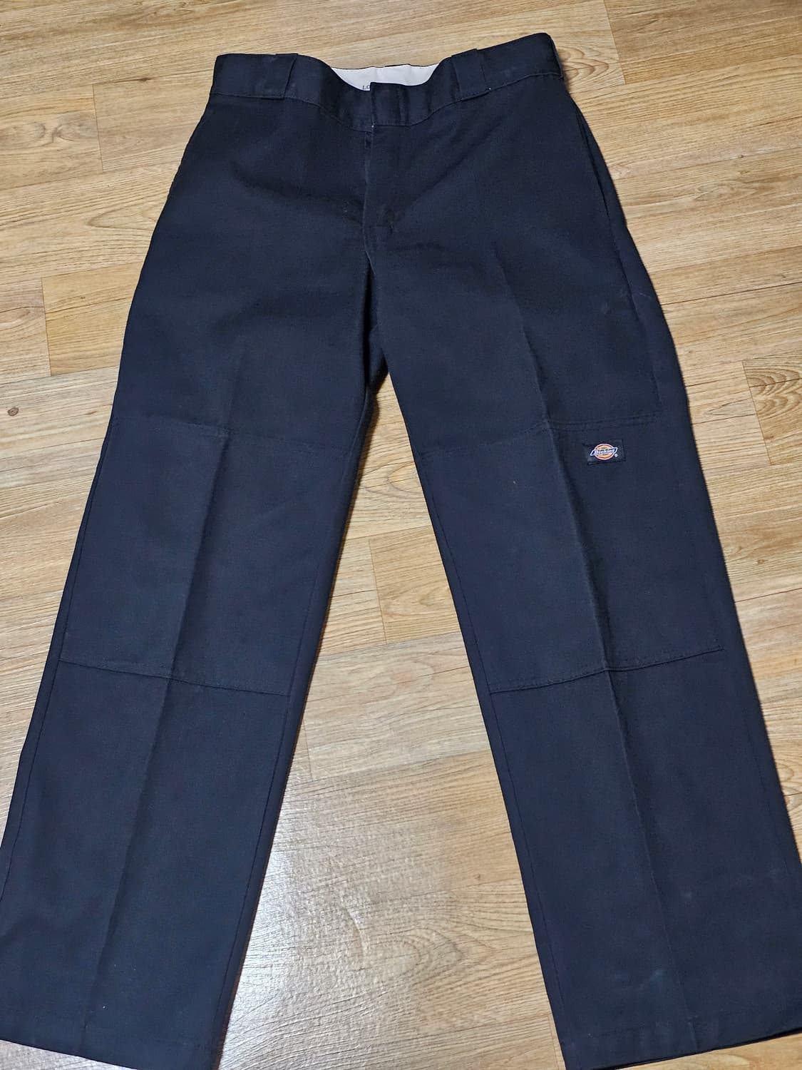 디키즈 더블니 85283 루즈핏 워크팬츠 블랙 30x30 상품이미지2