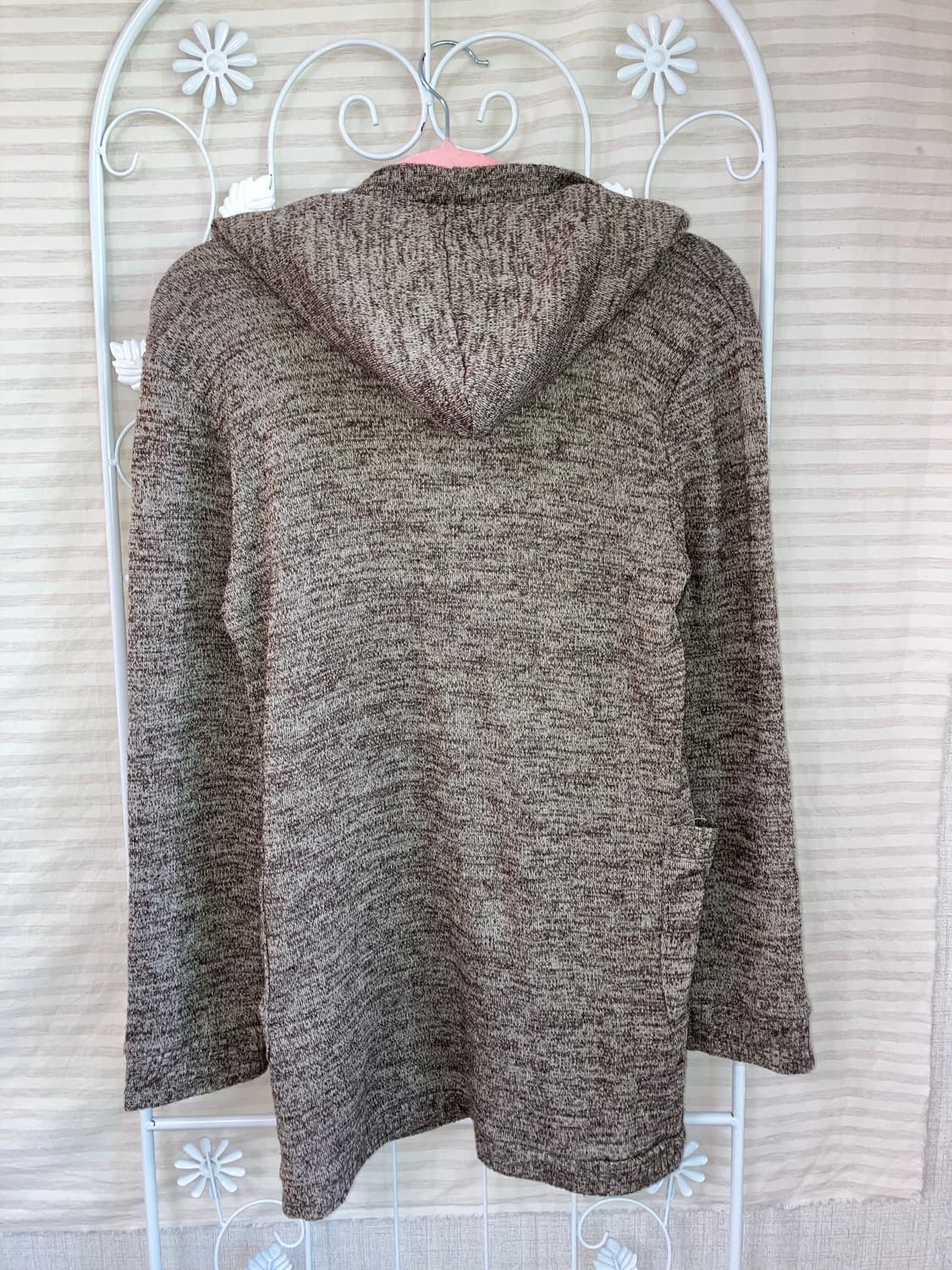 jpn vintage 브라운 보헤미안 후드 가디건 y2k 스트릿 갸루 펑 상품이미지5