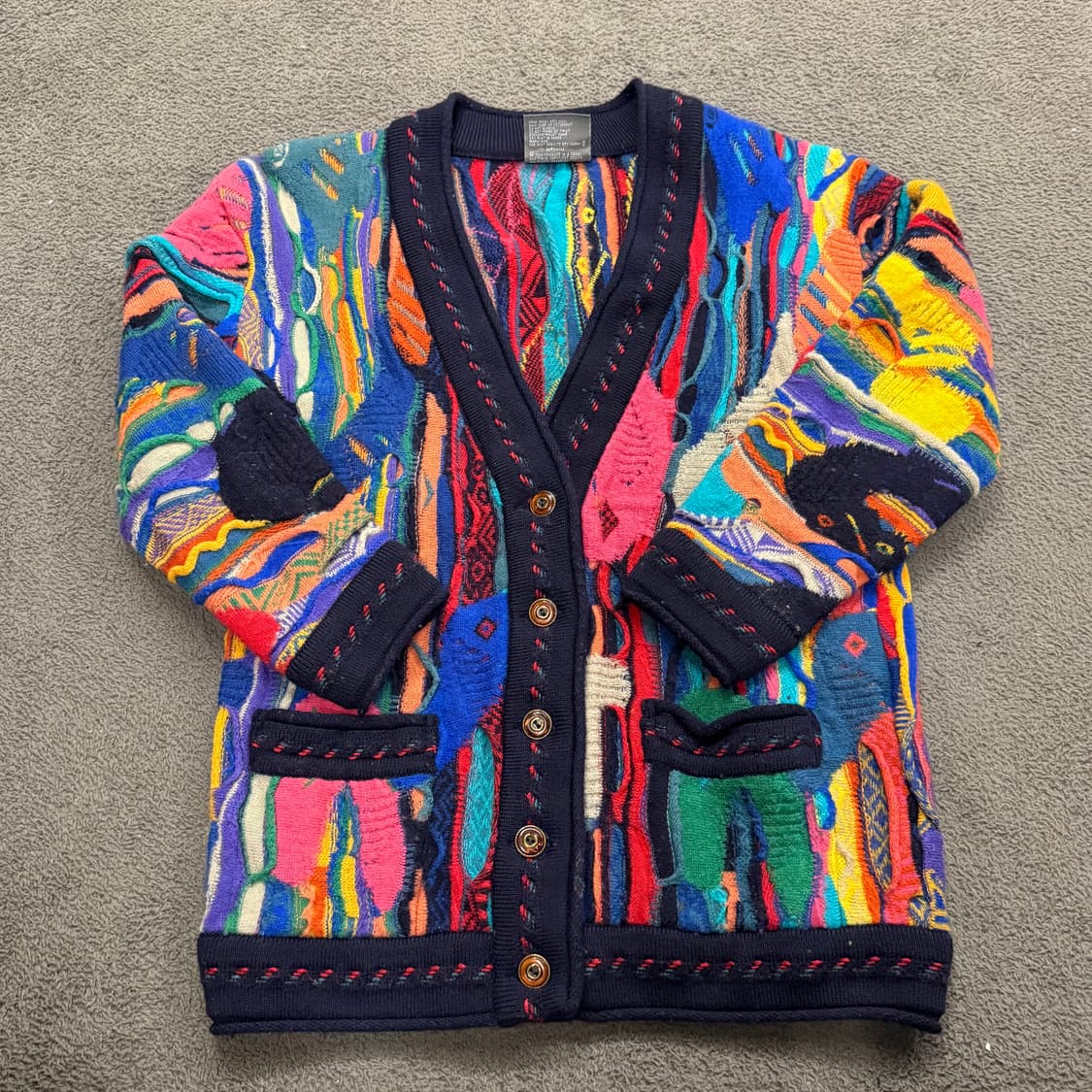 [정품/S] COOGI 스타일 멀티컬러 니트 가디건 c1 상품이미지2