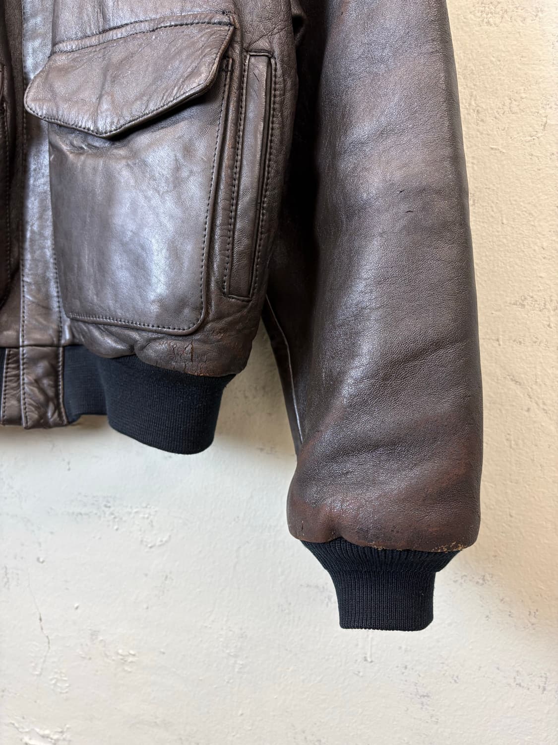 아비렉스 오리지날 A-2 레더 플라이트 자켓 상품이미지4