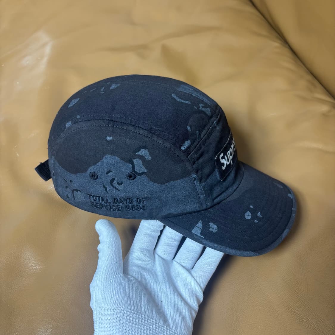 슈프림 캠프캡 모자 박스로고 21ss 오버다이드 카모 블랙 상품이미지4